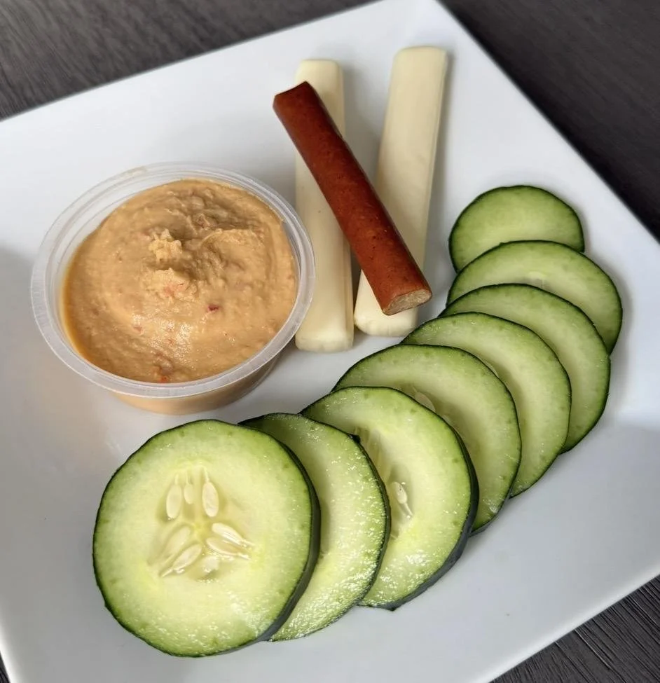 TURKEY/CHEESE + CUCUMBER + HUMMUS