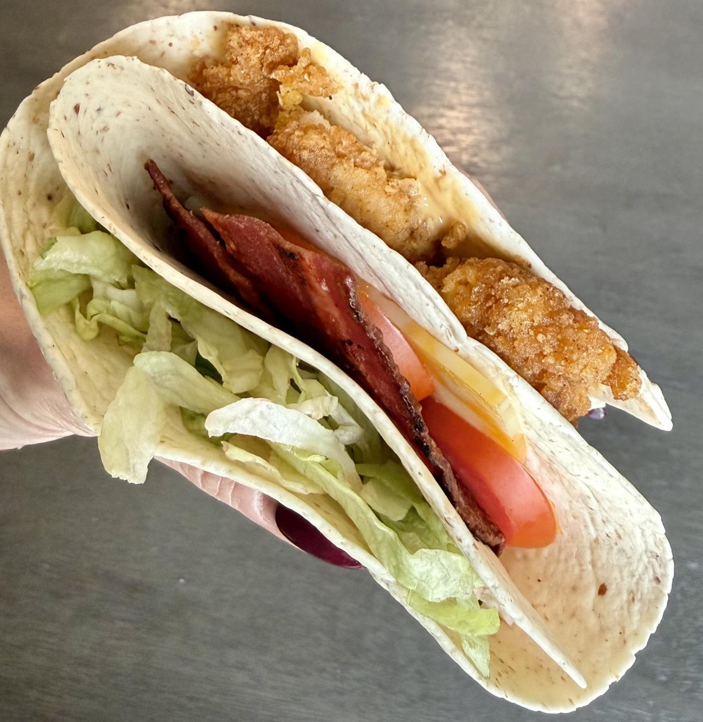 CRISPY CHICKEN BLT WRAP