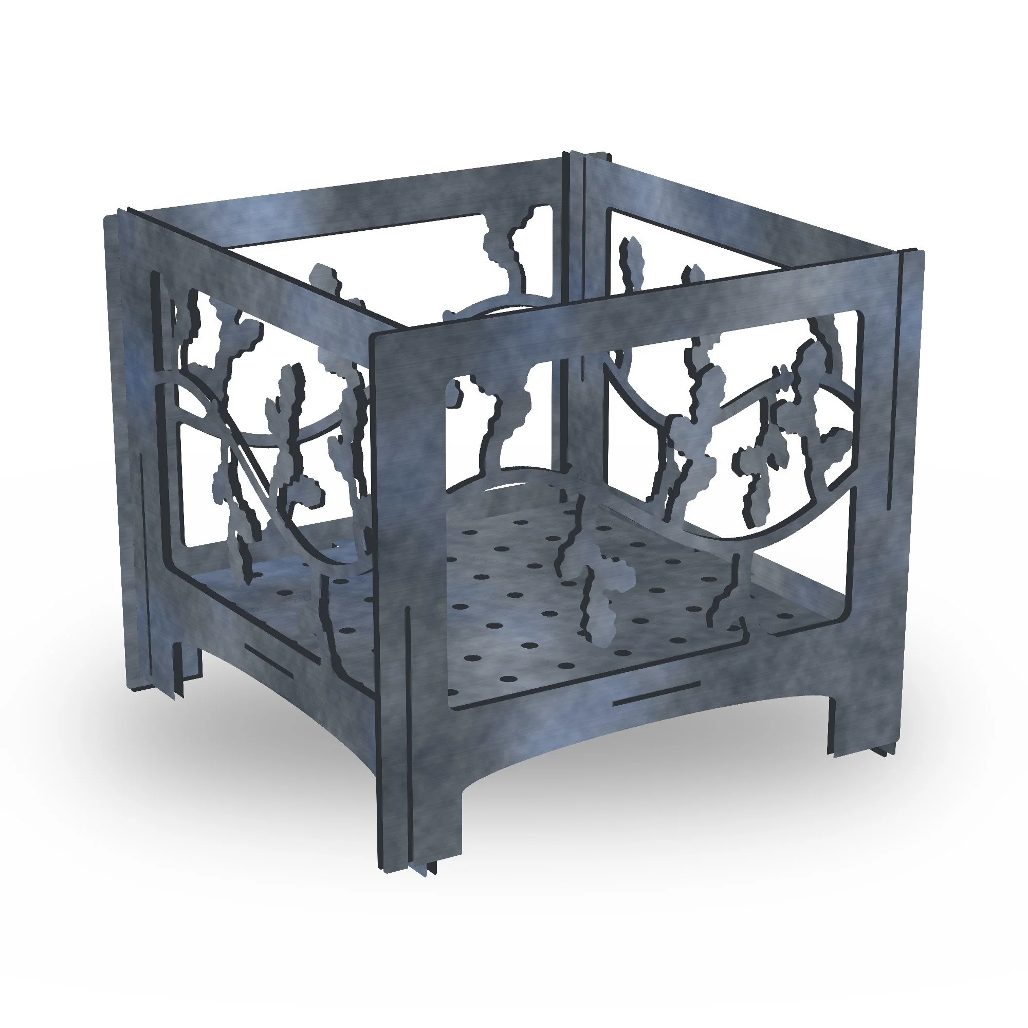 Hawthorn Plasma-Cut Slot-Together Fire Pit – Mild Steel