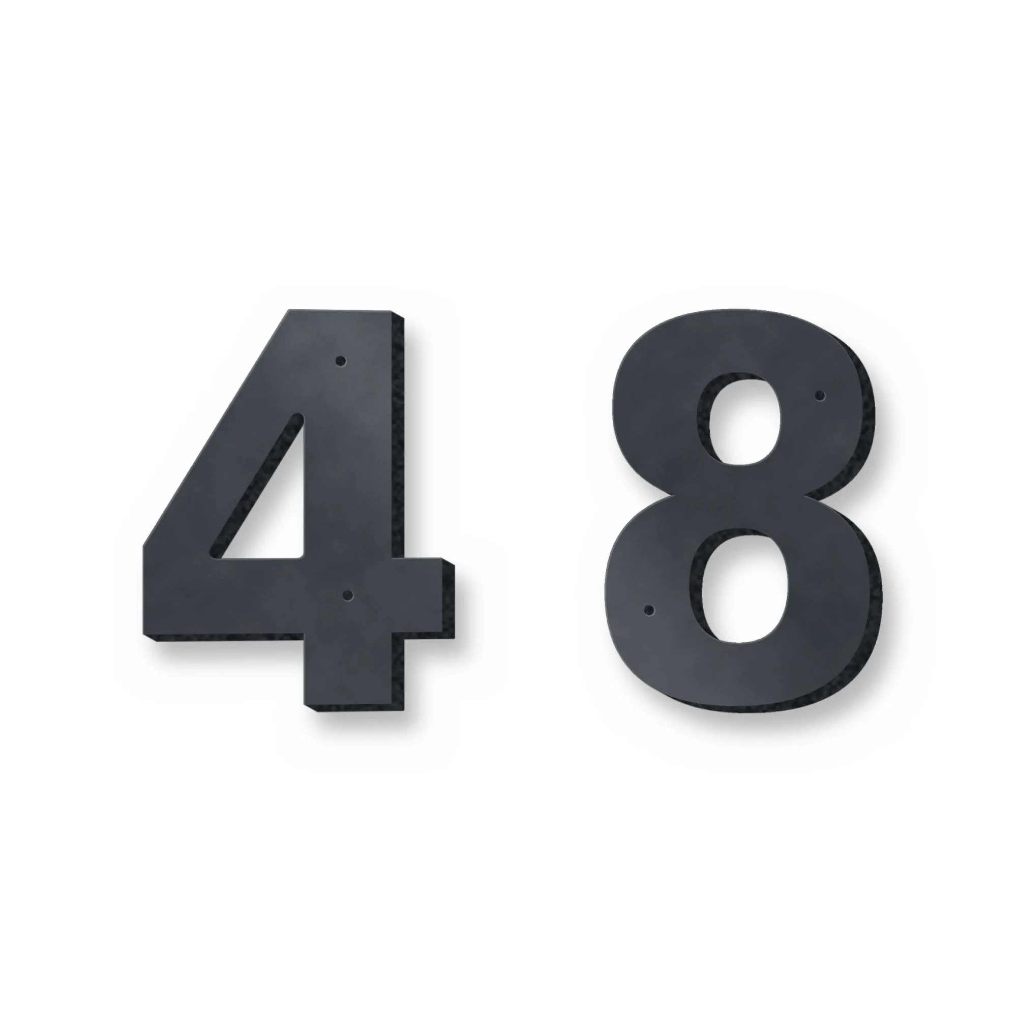 Personalised example of the Cut-Out Metal House Numbers reading 7