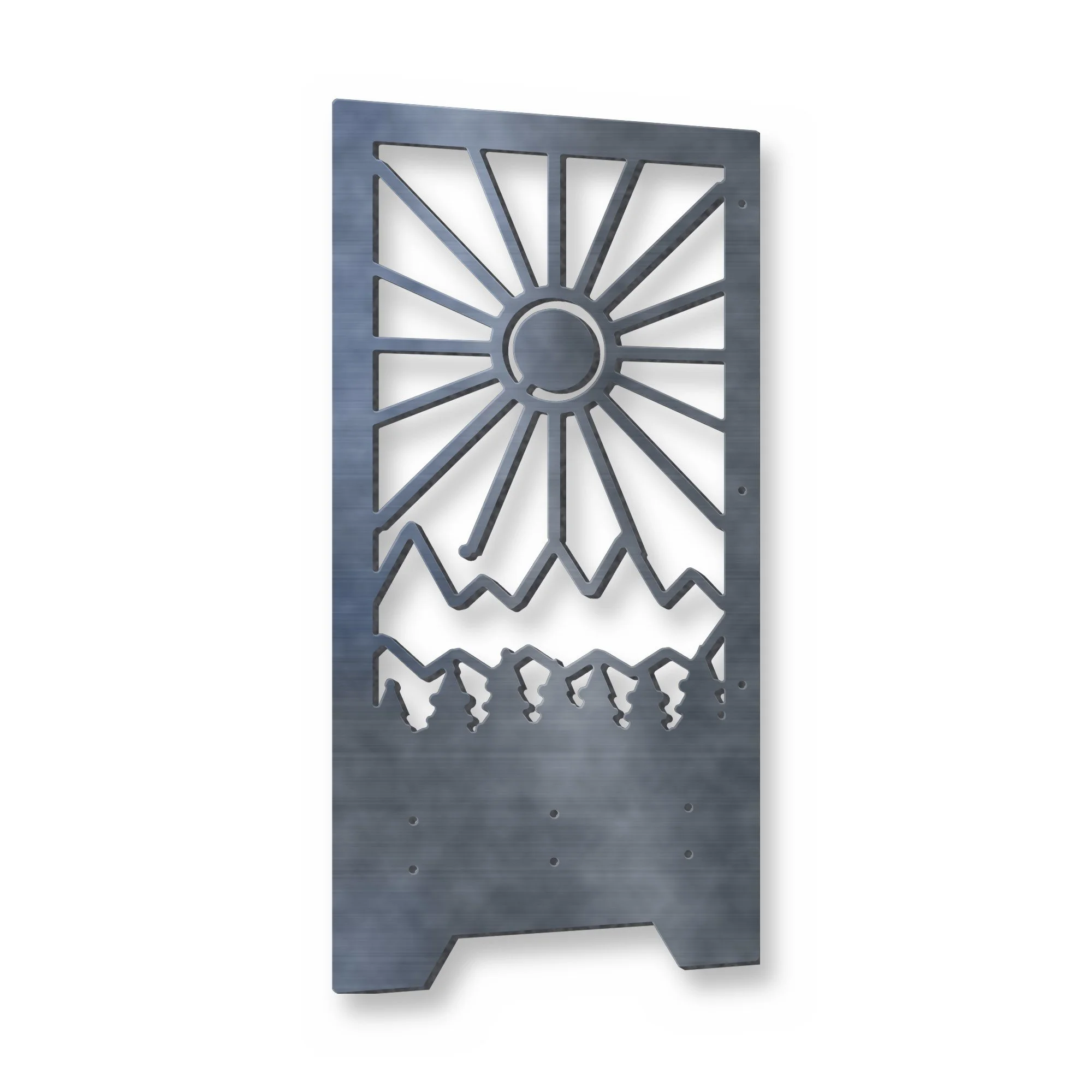 Fellside Plasma-Cut Log Store End Panels (Pair) – Mild Steel