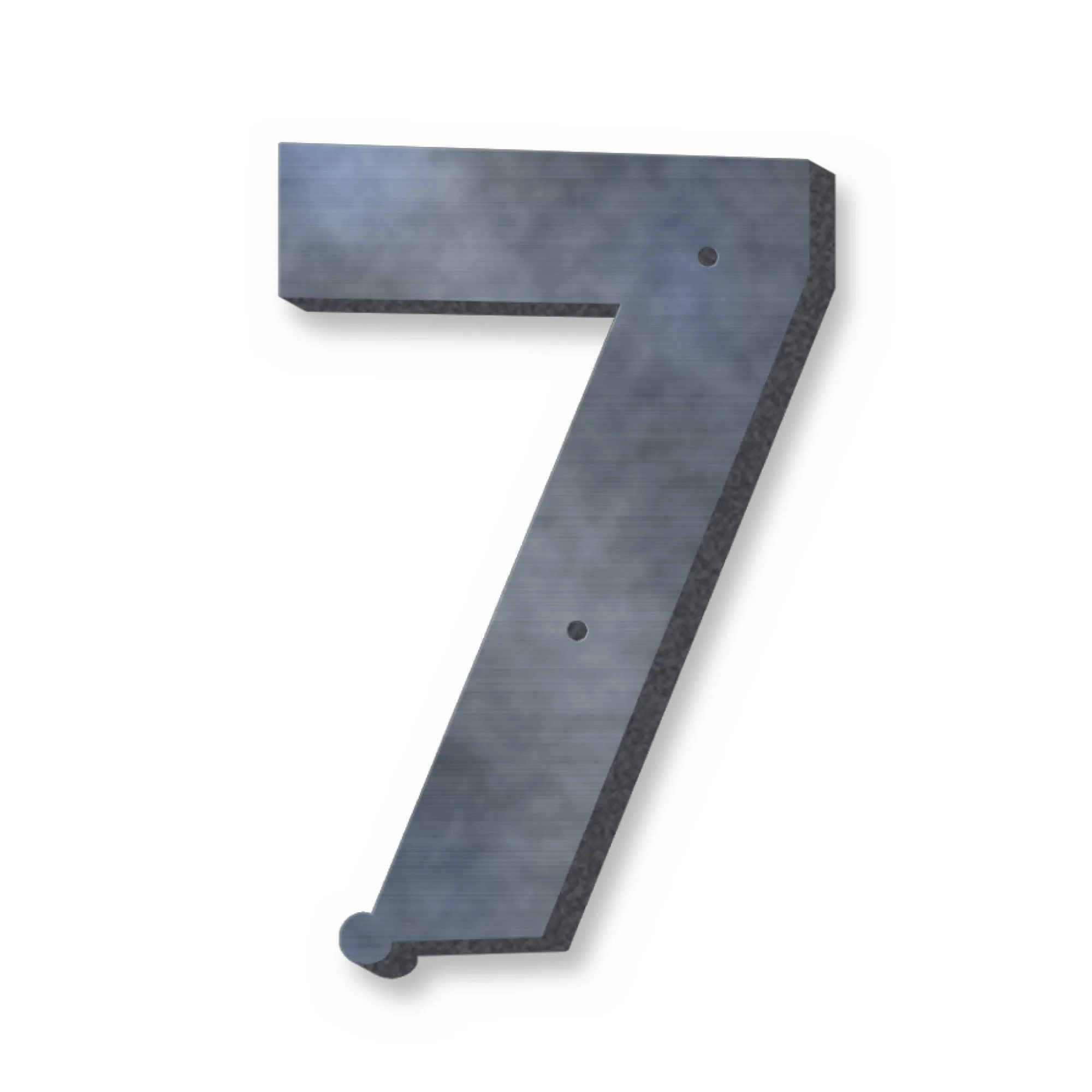 Personalised example of the Cut-Out Metal House Numbers reading 4
