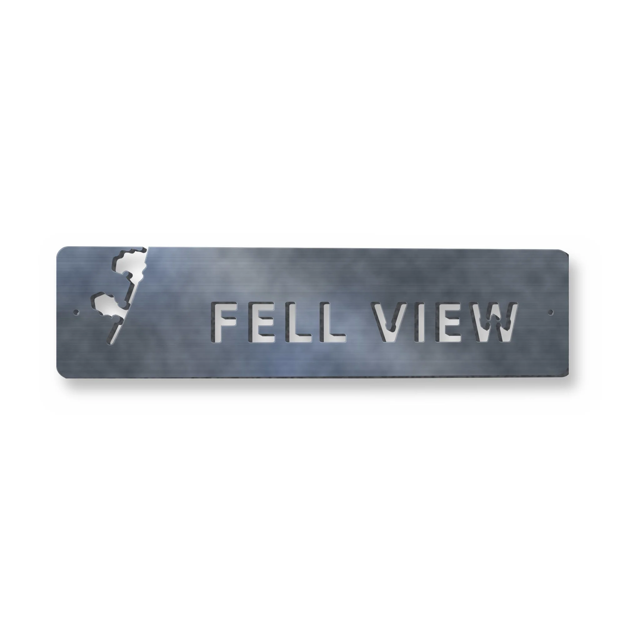 Example of the Personalised House Name Sign reading FELL VIEW