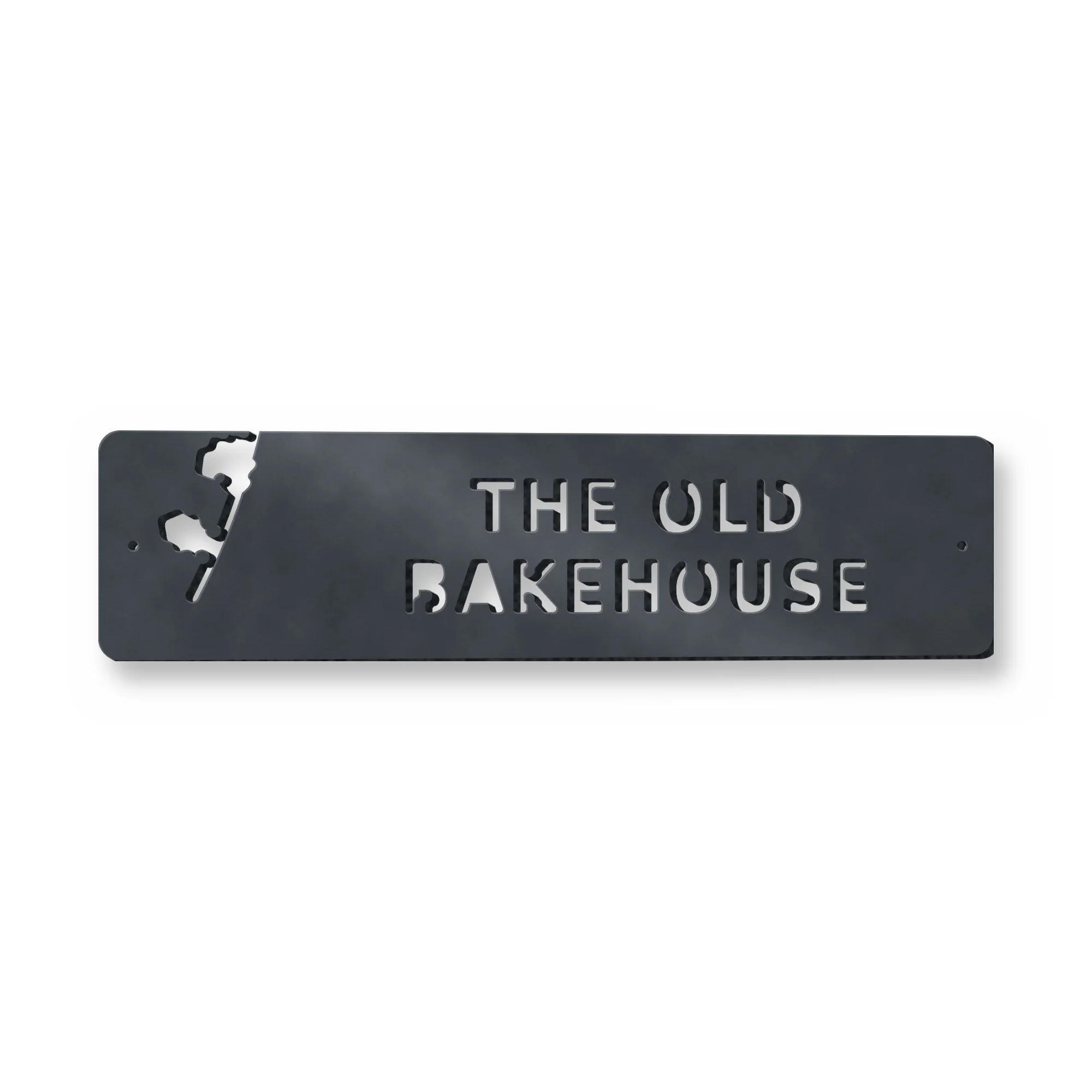 Example of the Personalised House Name Sign reading THE OLD BAKEHOUSE
