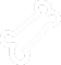 A white dog bone icon