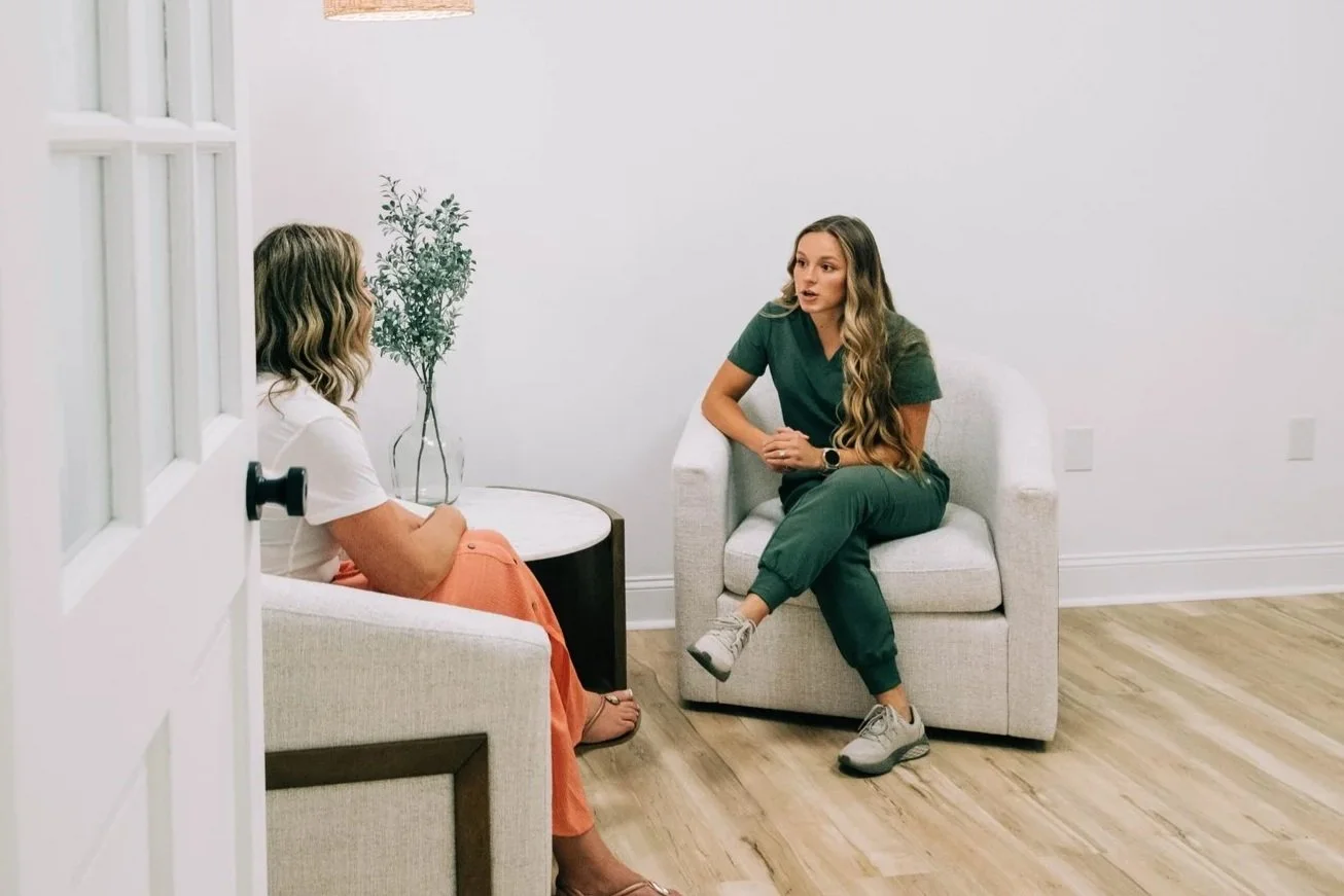 Talking through symptoms with a provider