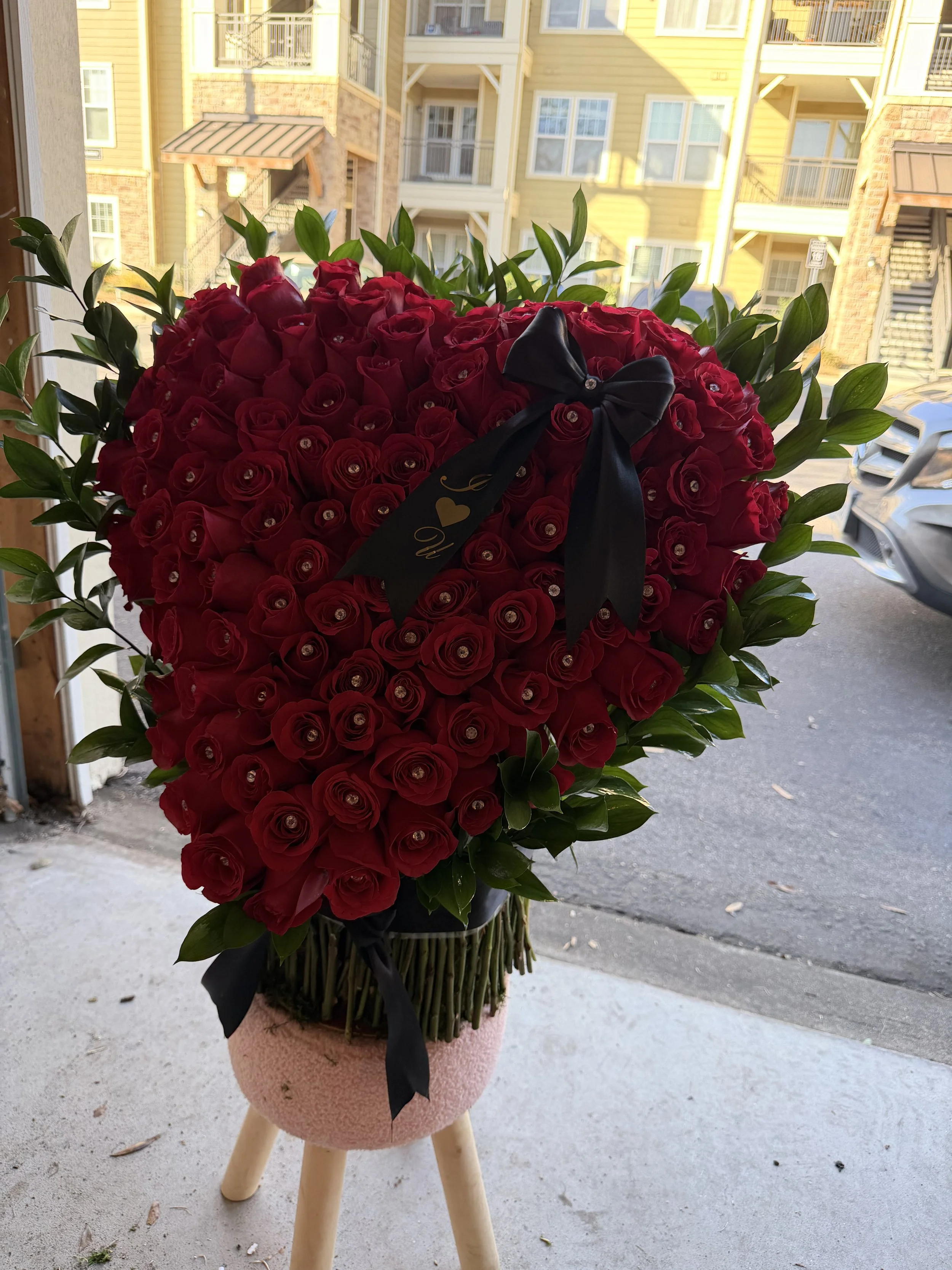 Standing Heart Arrangment