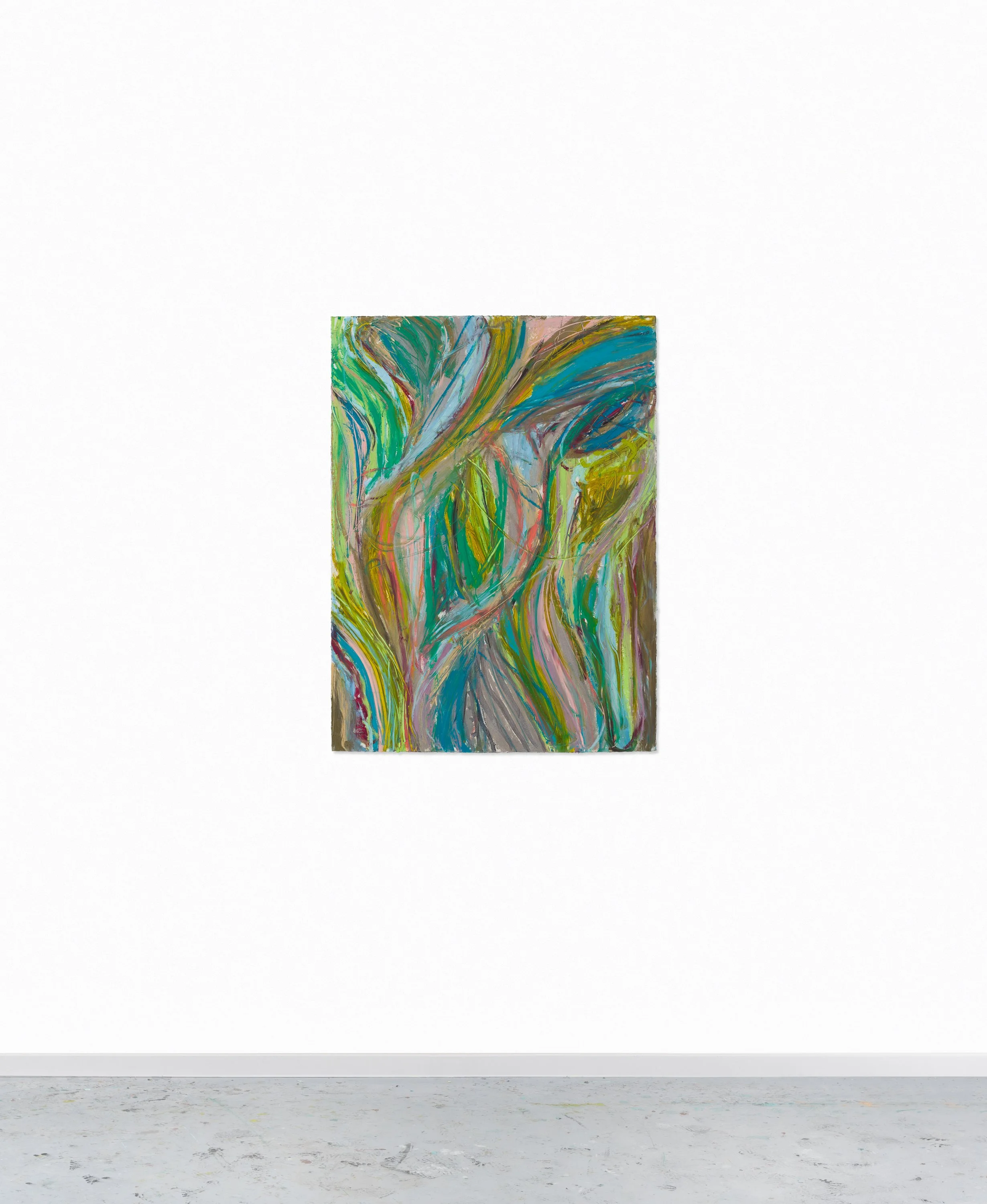 Drawing 14, oil on paper, 76 x 56 cm, 2025