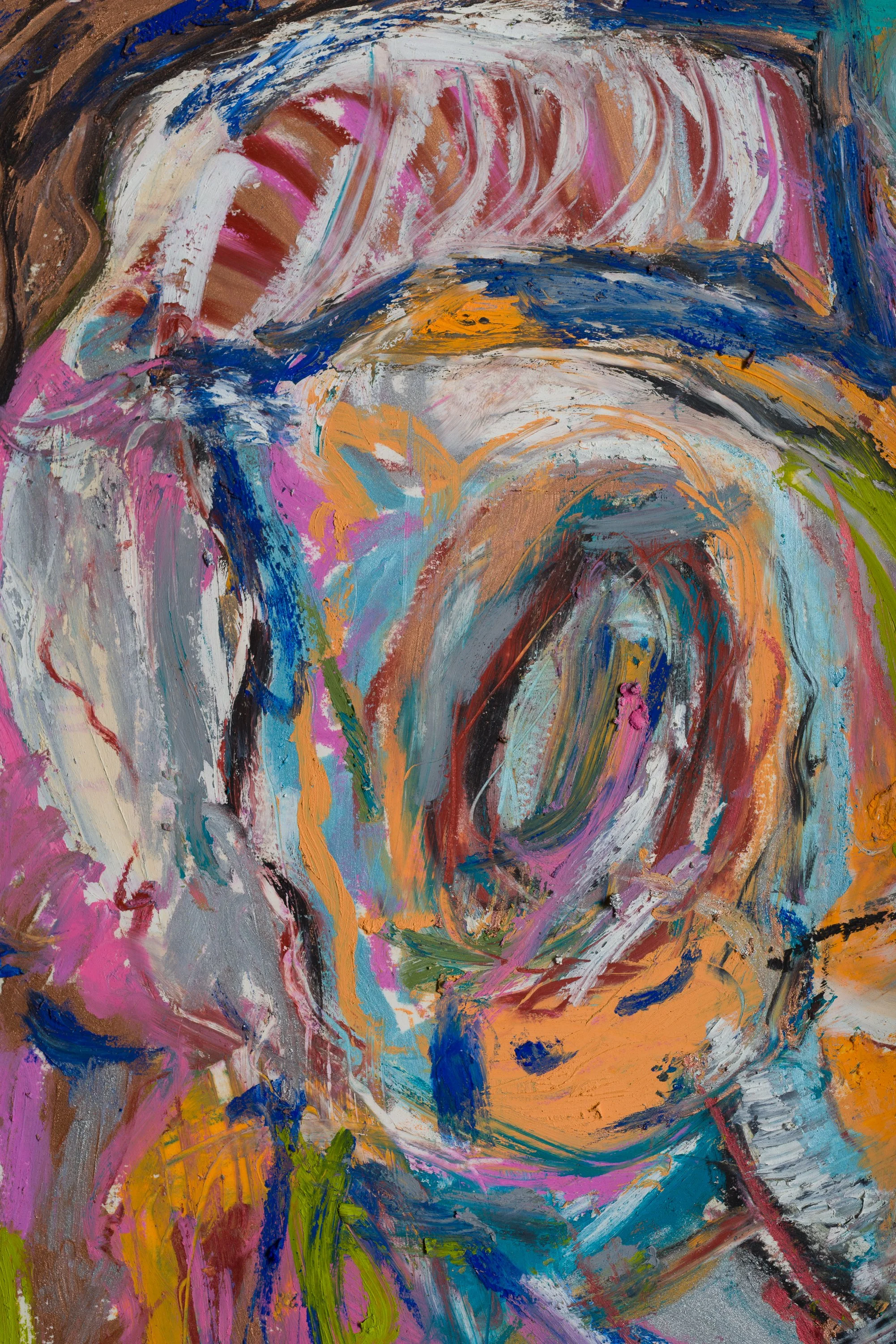 Drawing 15, oil on paper, 76 x 56 cm, 2025