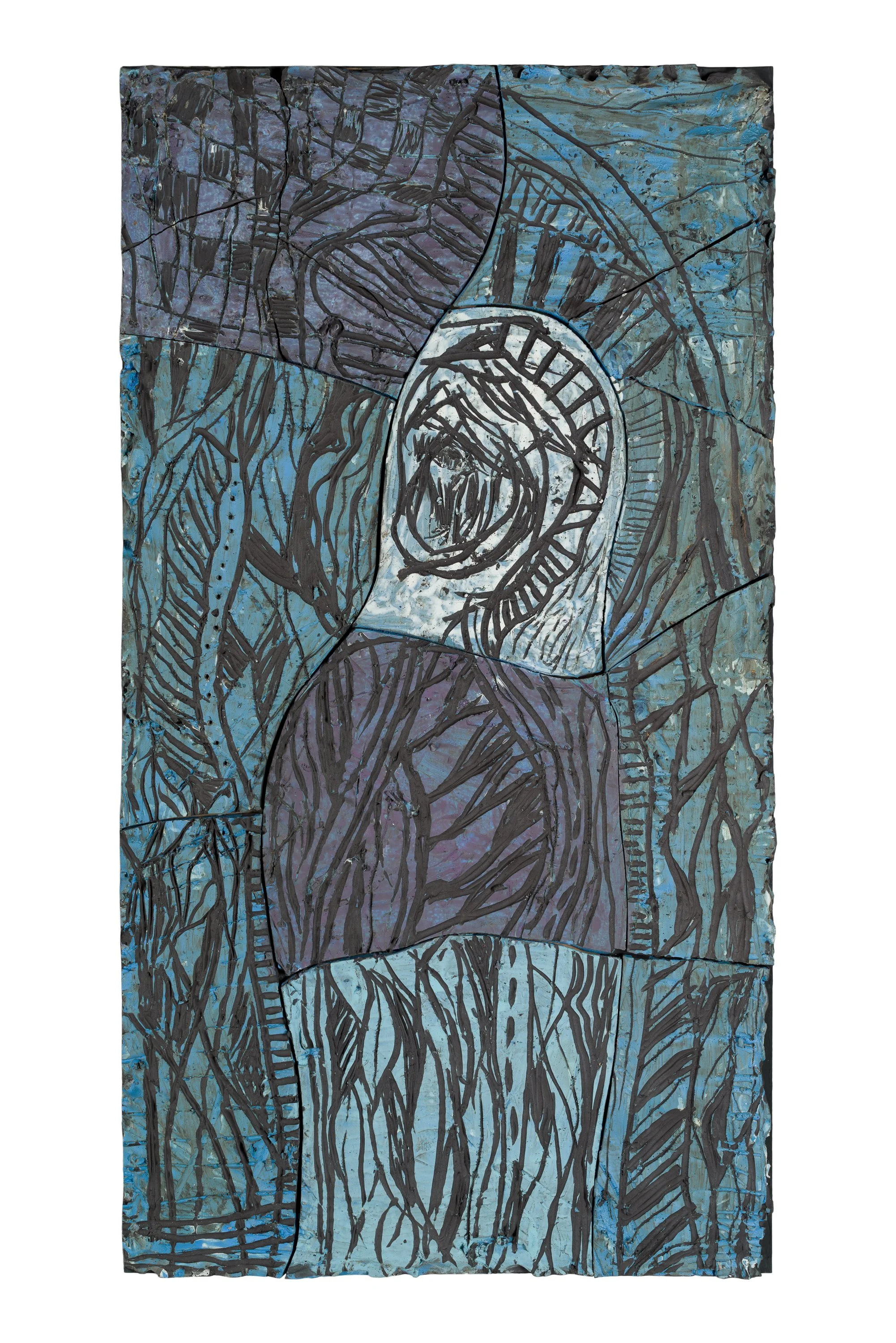 Fresque moyenne 6, céramique, 112 x 60 cm, 2025