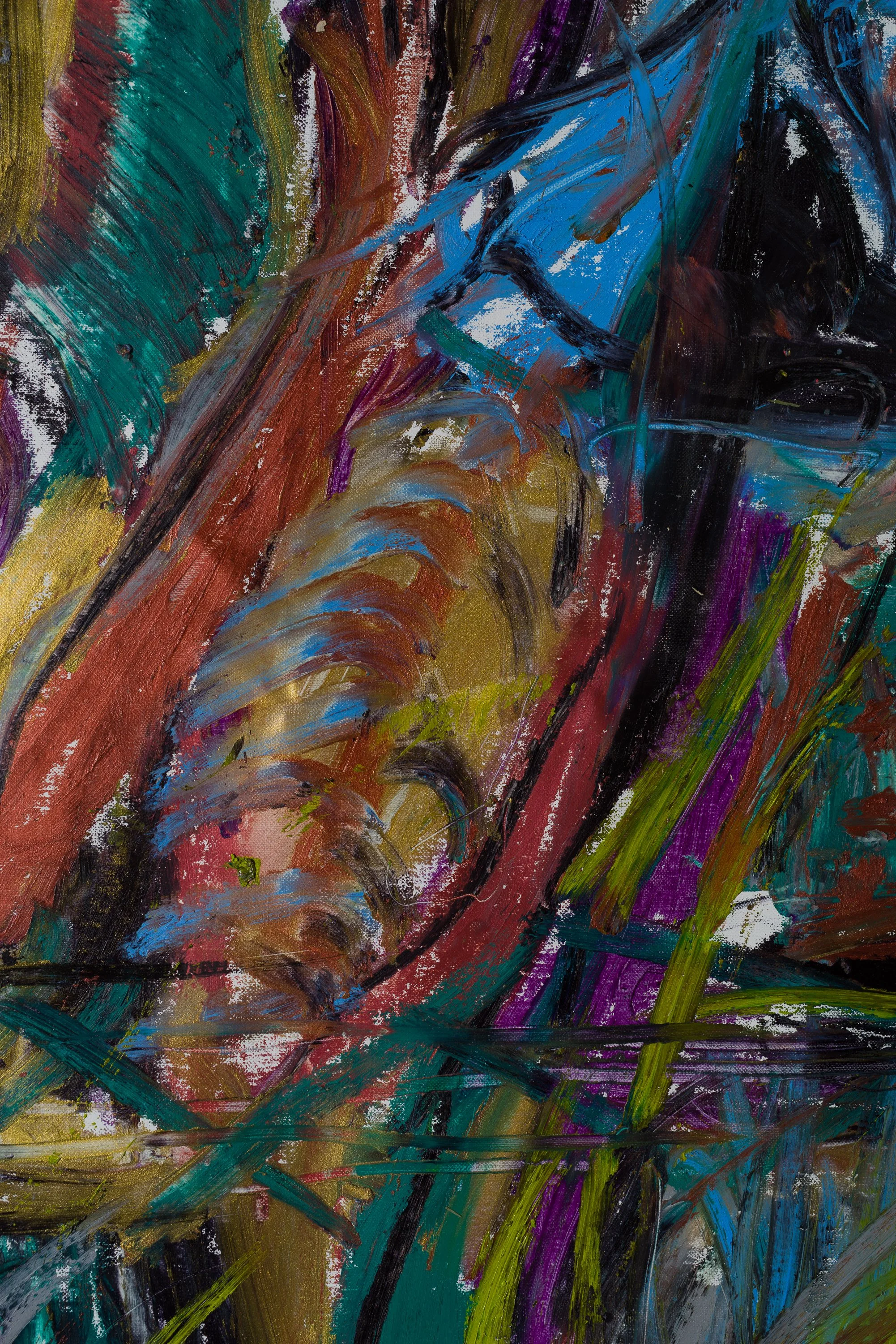 Untitled 2, oil on canvas, 186 x 187 cm, jan 2025
