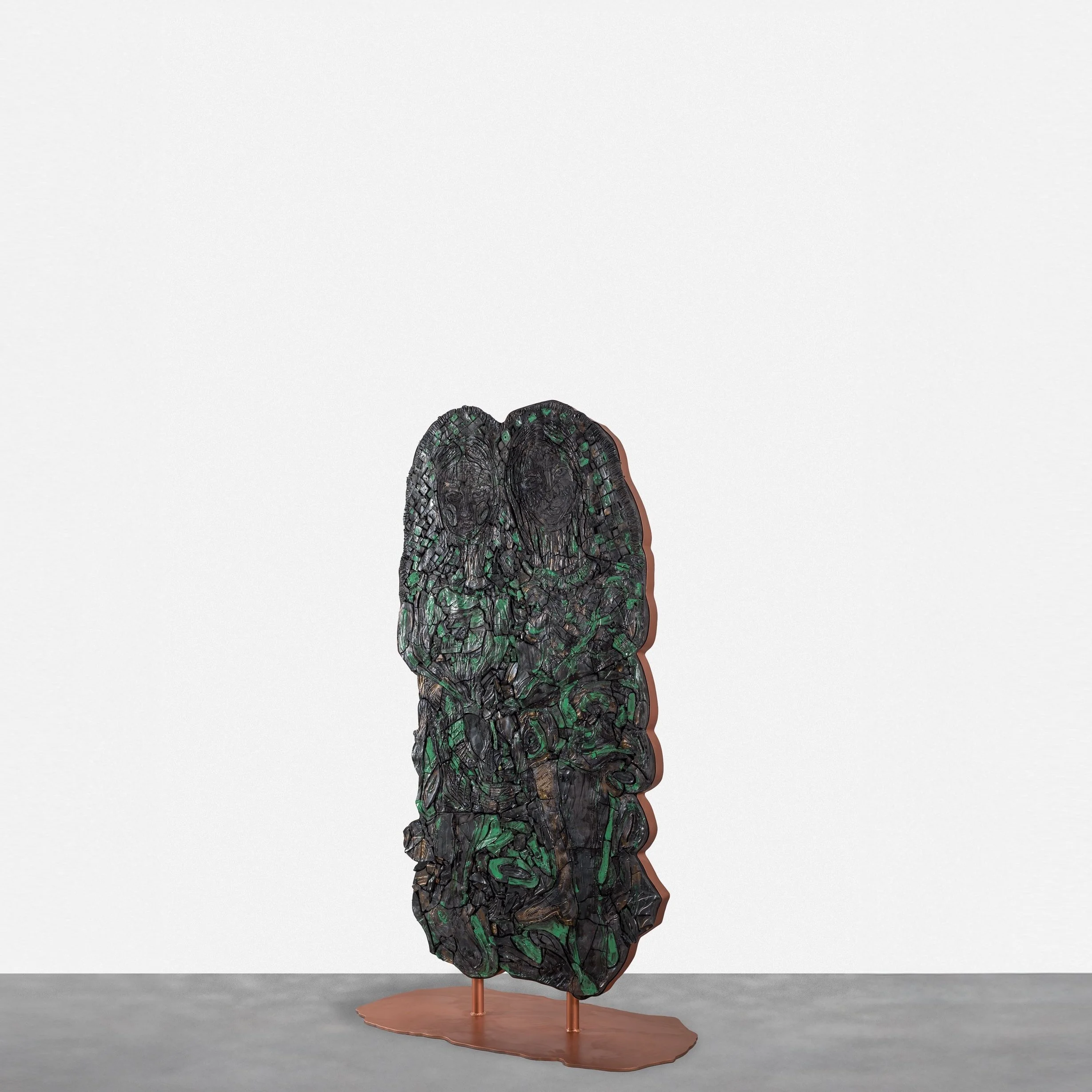 Sculpture 2, ceramic, metal structure, 2024