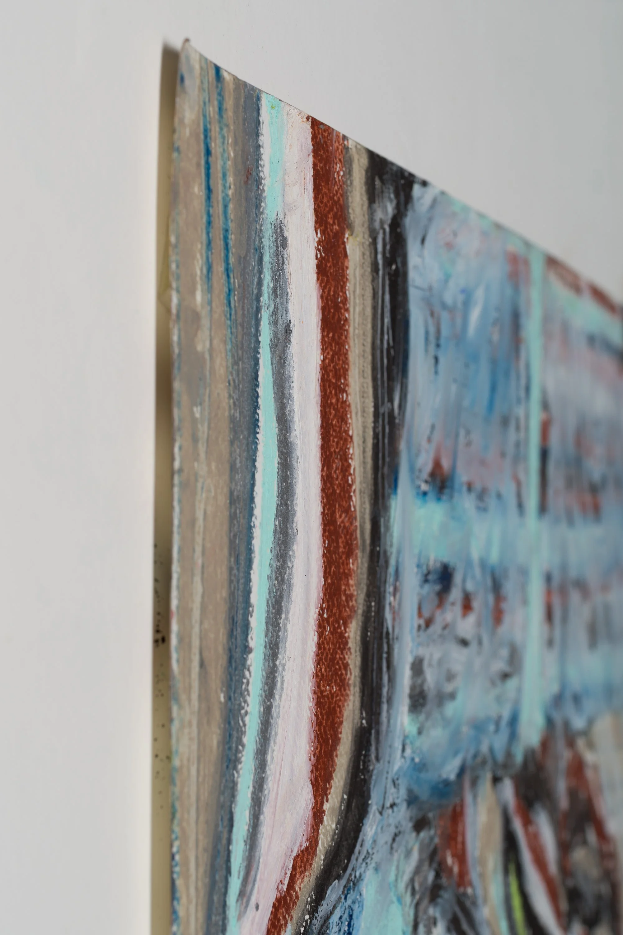 Drawing 12, oil and acrylic on paper, 76 x 56 cm, 2025
