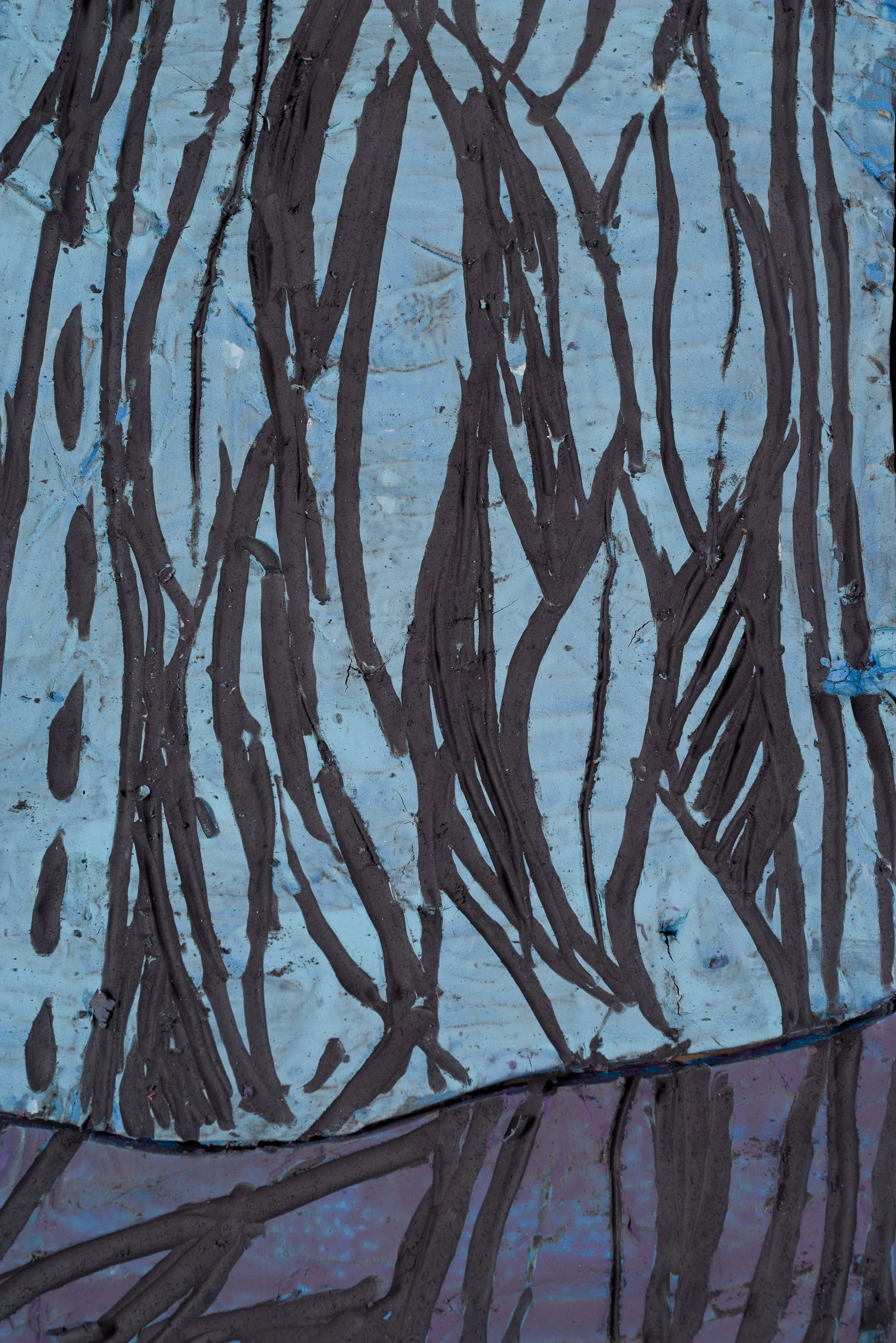 Fresque moyenne 6, céramique, 112 x 60 cm, 2025