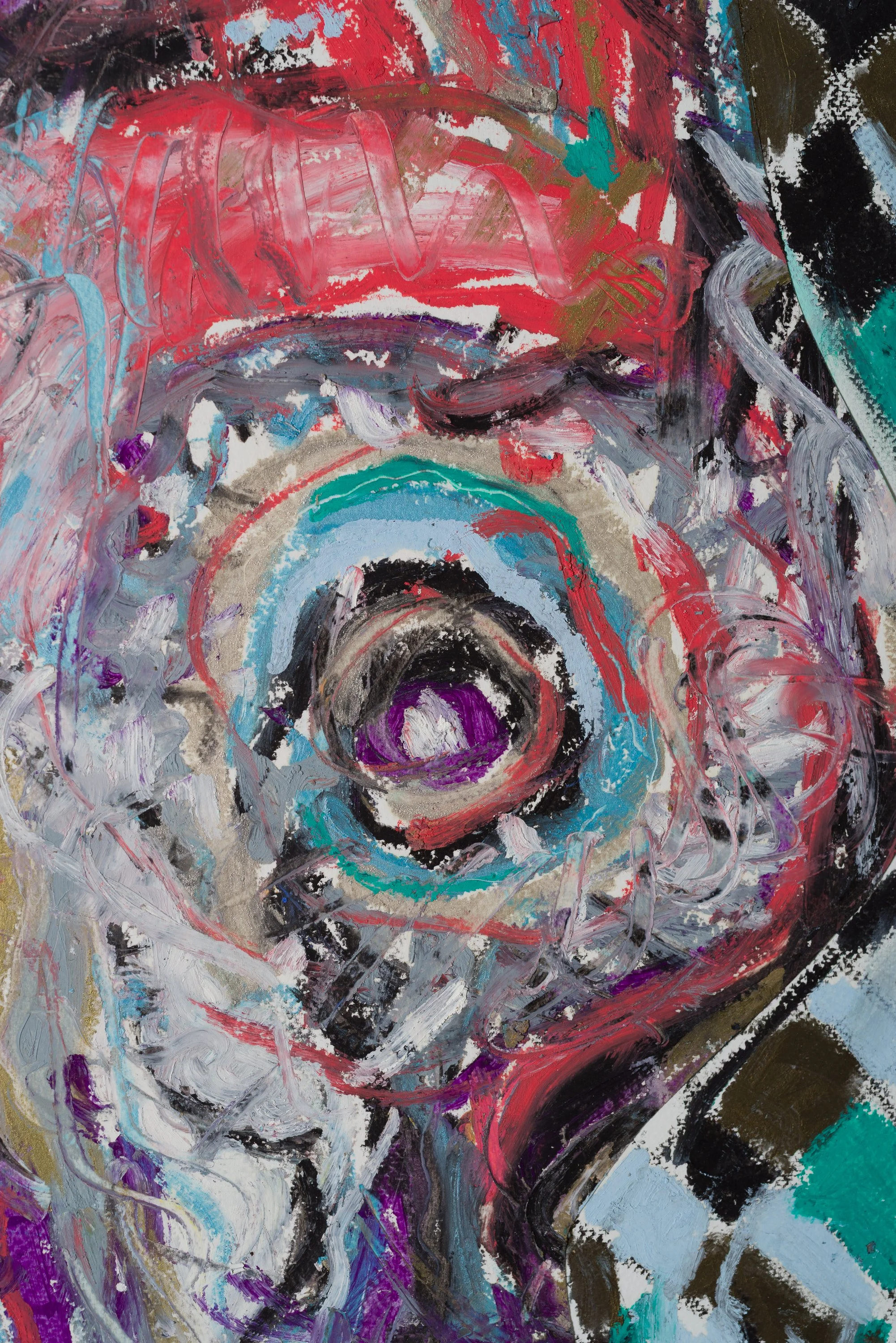 Drawing 8, oil on paper, 76 x 56 cm, 2025