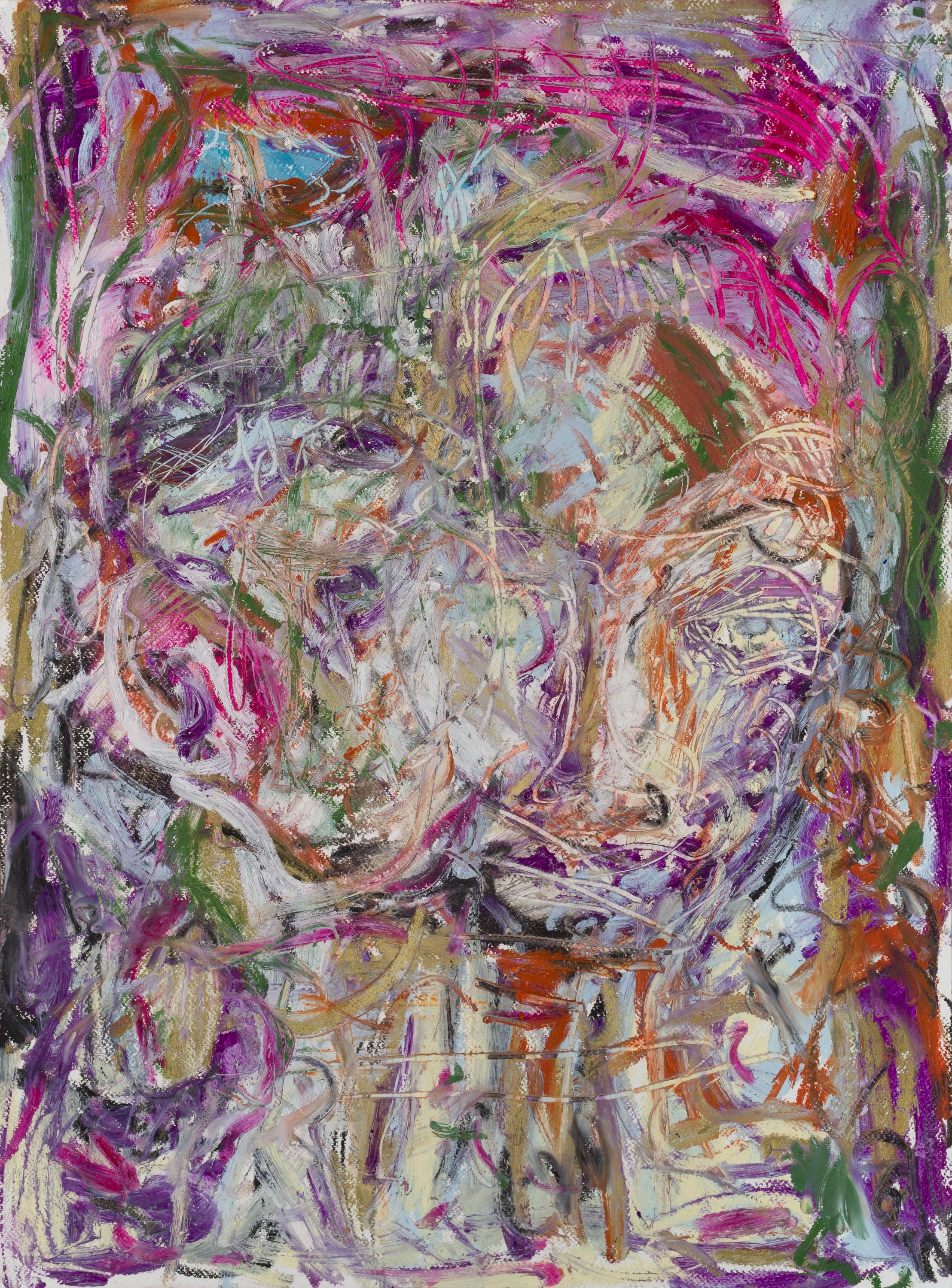 Drawing 10, oil on paper, 76 x 56 cm, 2025