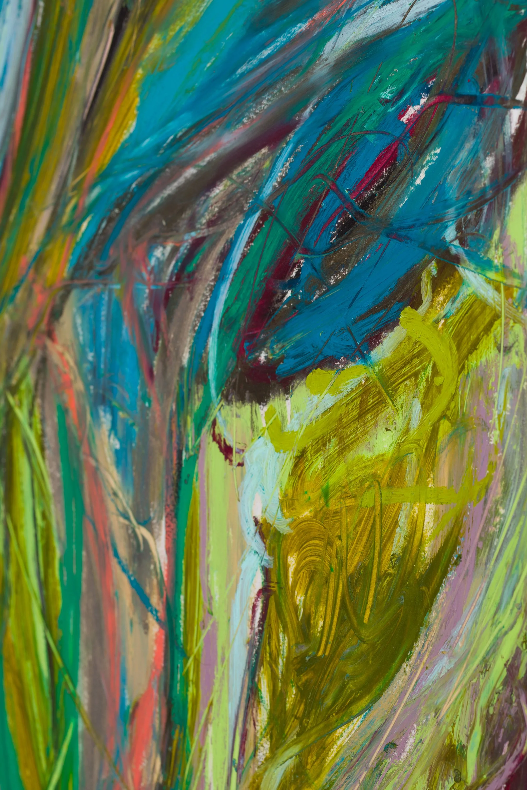 Drawing 14, oil on paper, 76 x 56 cm, 2025