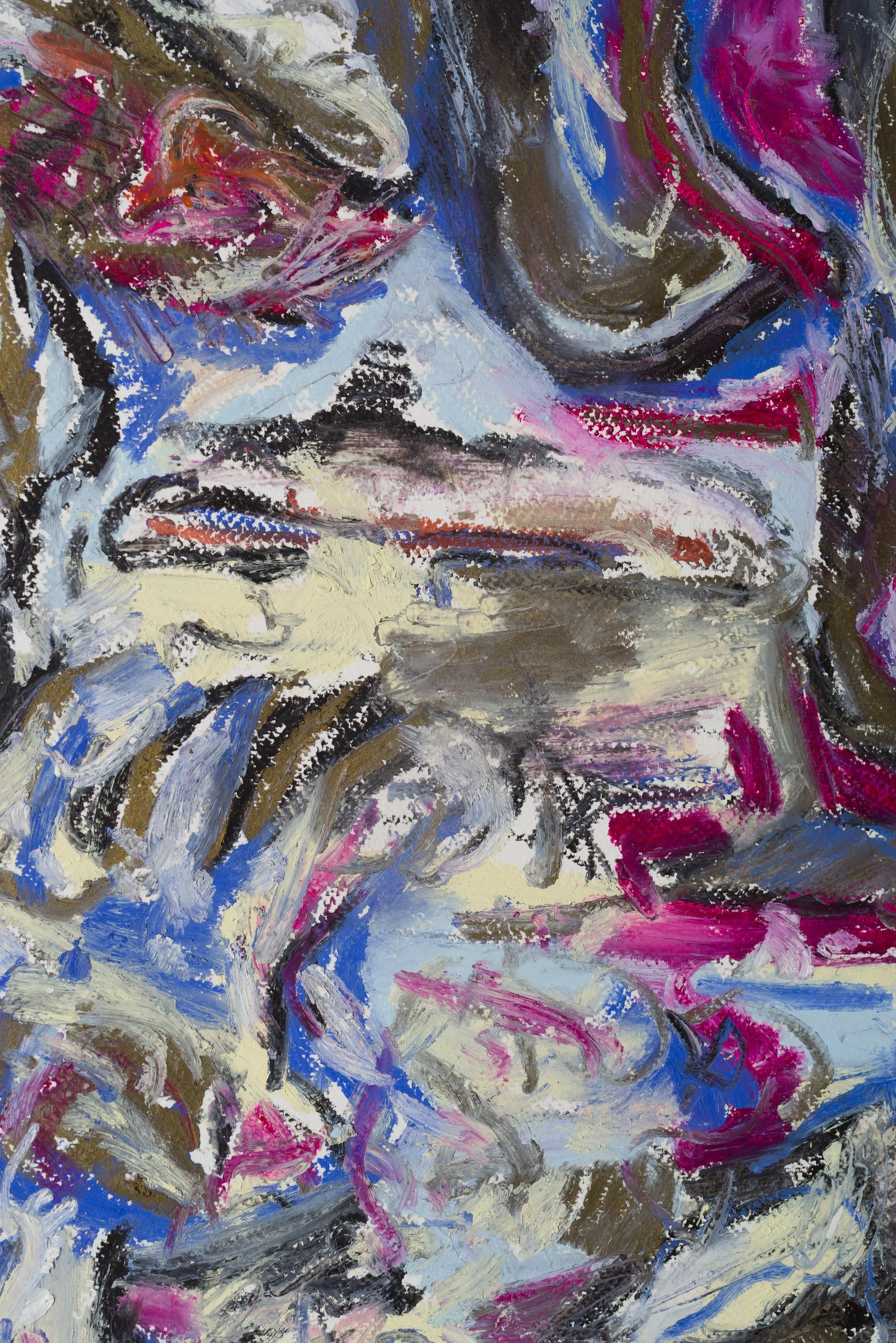 Drawing 3, oil on paper, 76 x 56 cm, 2025