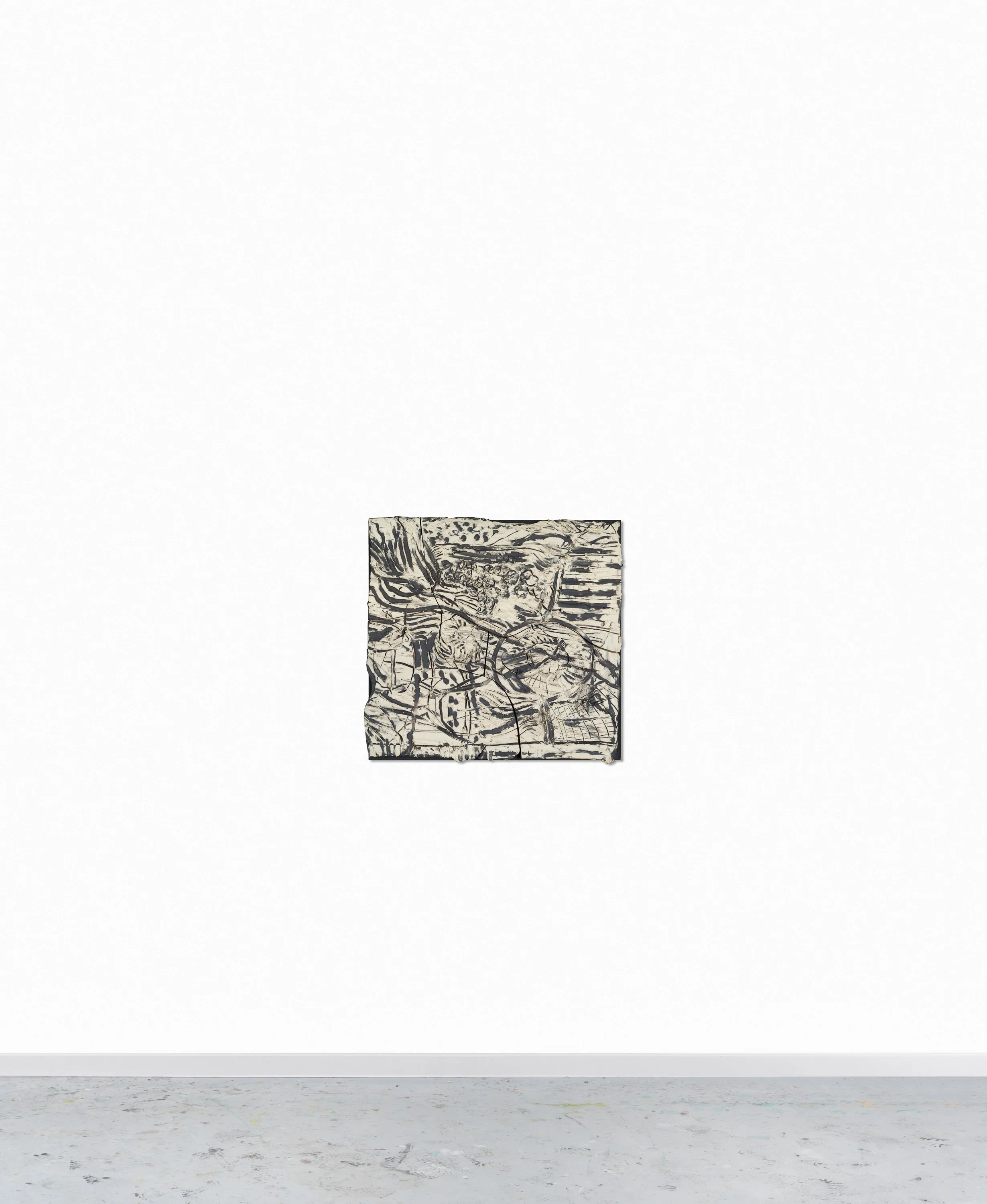 Fresque petite 1, céramique, 59 x 57 cm, 2025