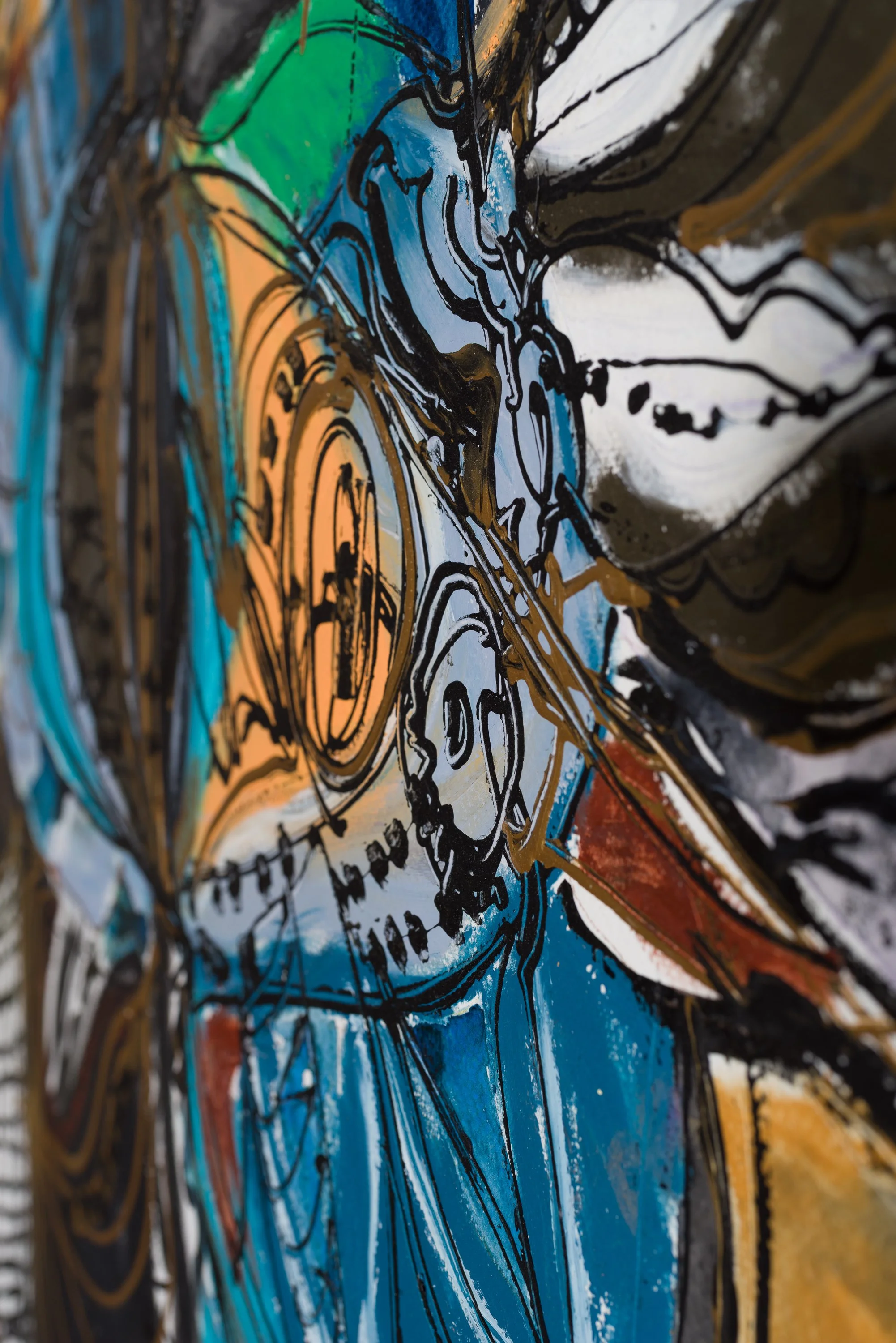 Drawing 13, oil and acrylic on paper, 76 x 56 cm, 2025