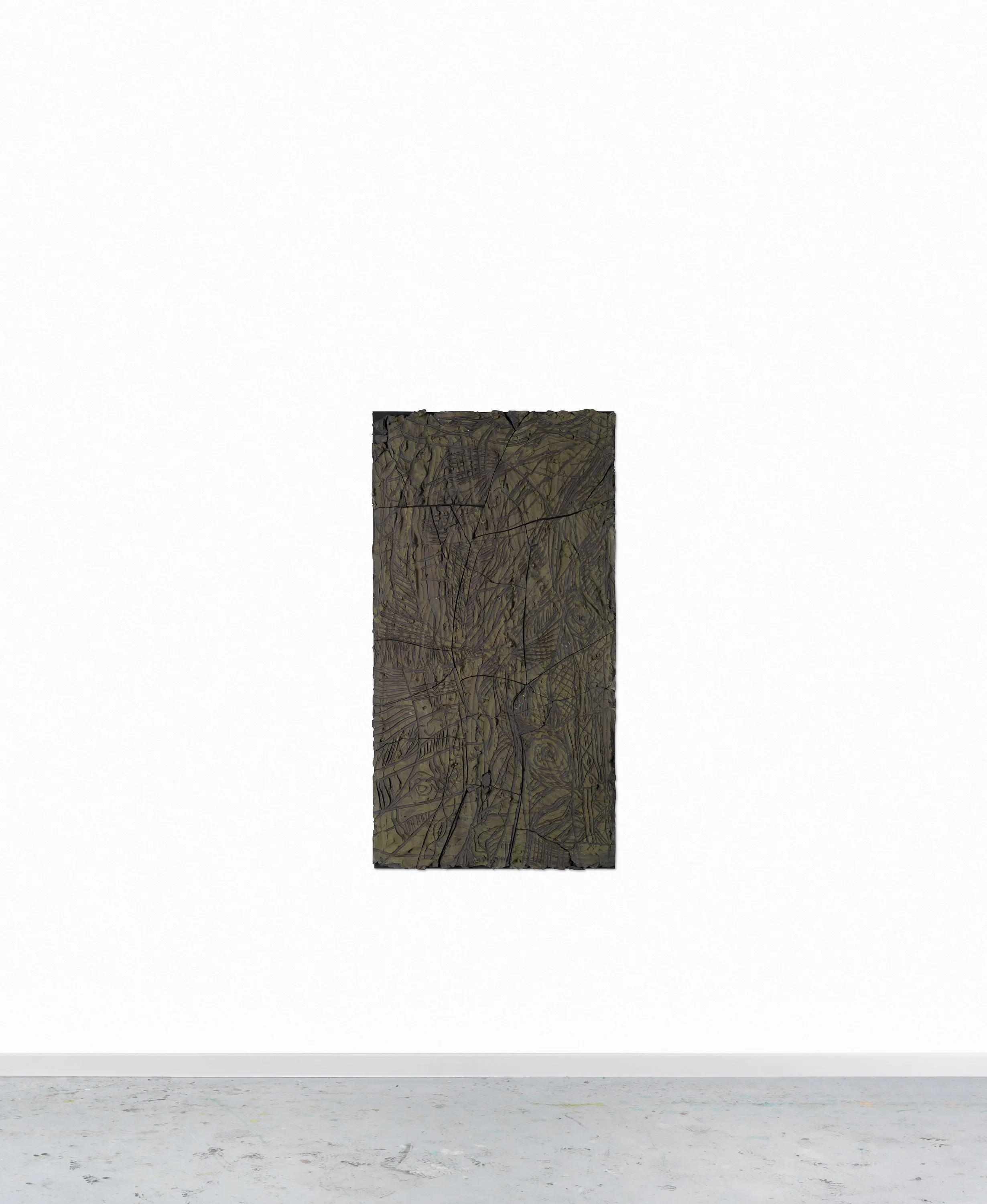 Fresque moyenne 4, céramique, 113 x 60 cm, 2025