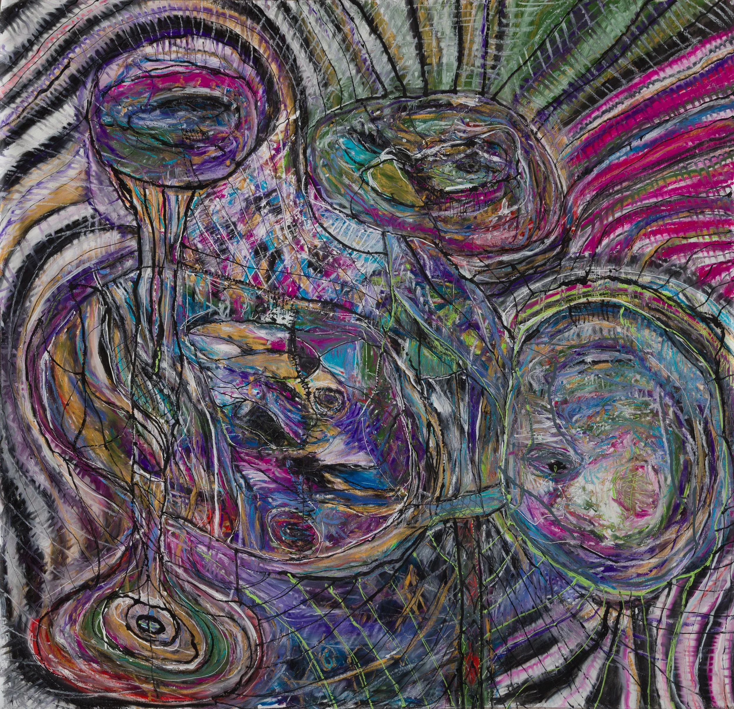 Untitled 3, oil on canvas, 224 x 229 cm, jan 2025