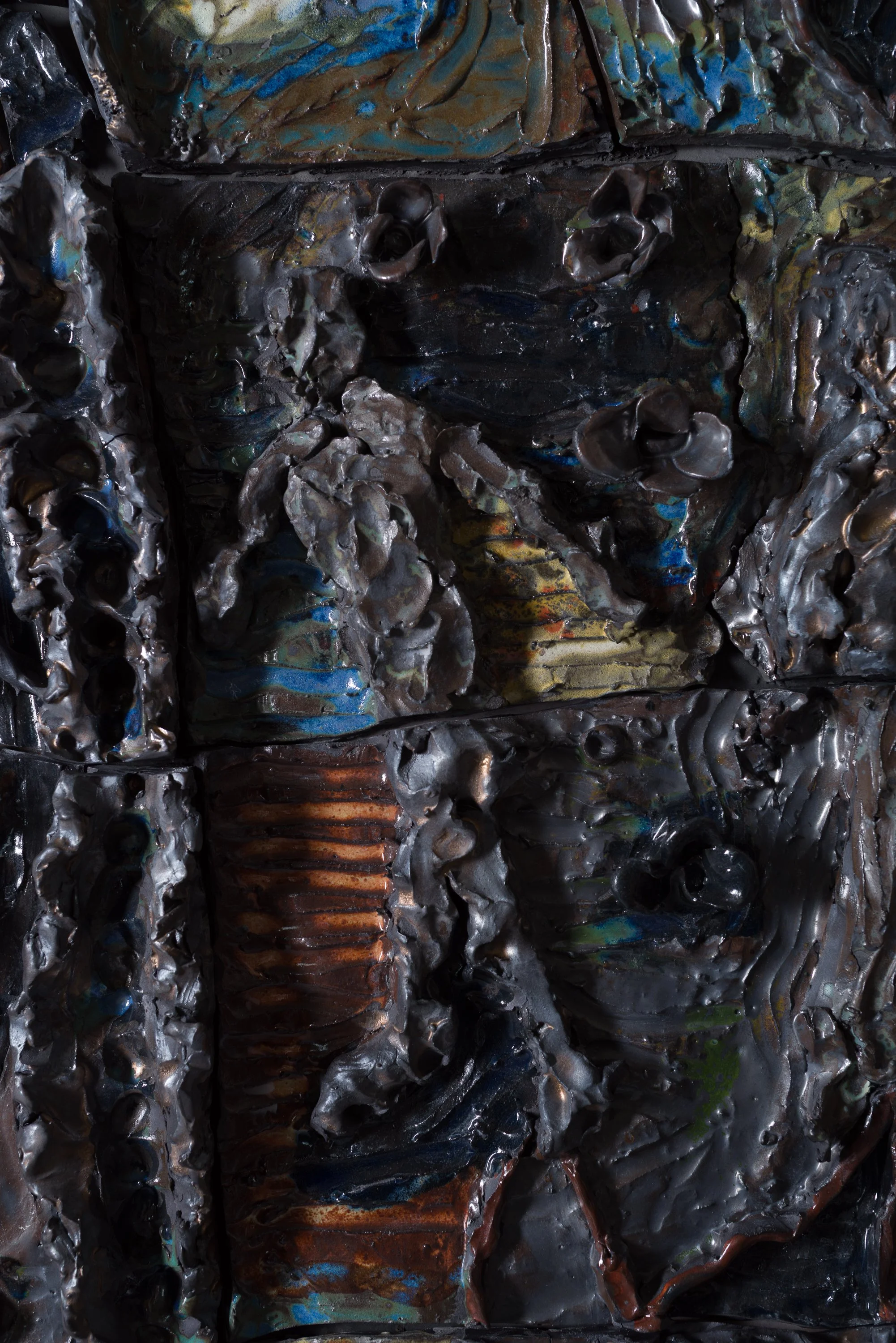 Fresque grande 2, ceramic, 216 x 233 cm, 2025
