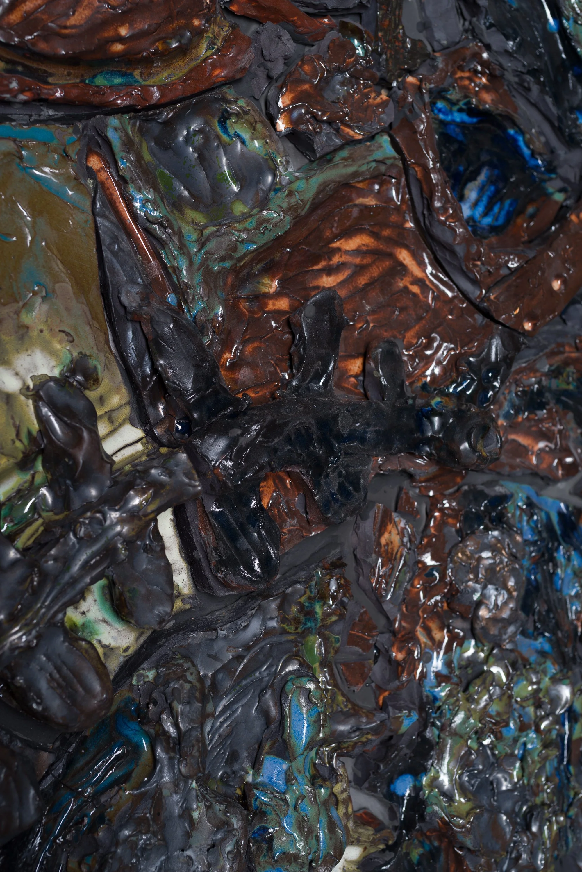 Fresque grande 2, ceramic, 216 x 233 cm, 2025