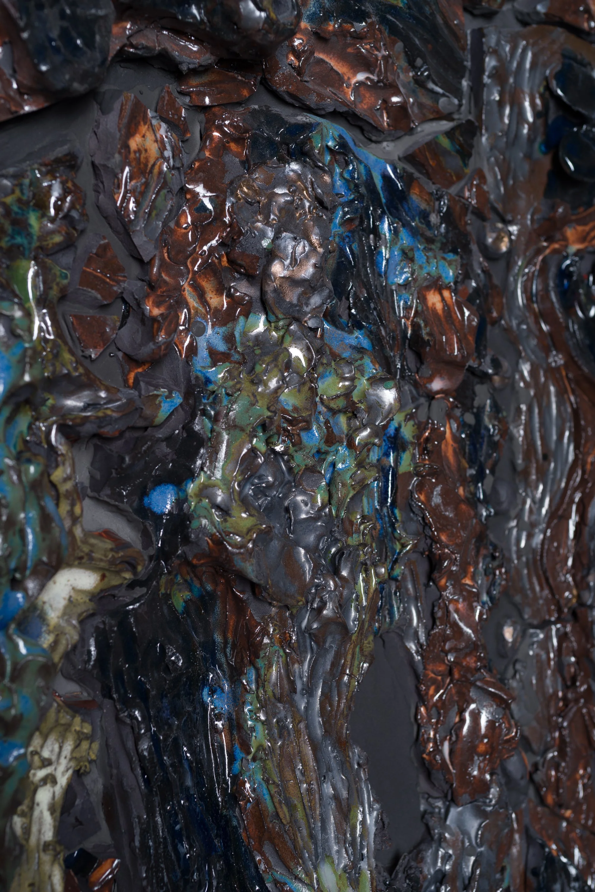 Fresque grande 2, ceramic, 216 x 233 cm, 2025