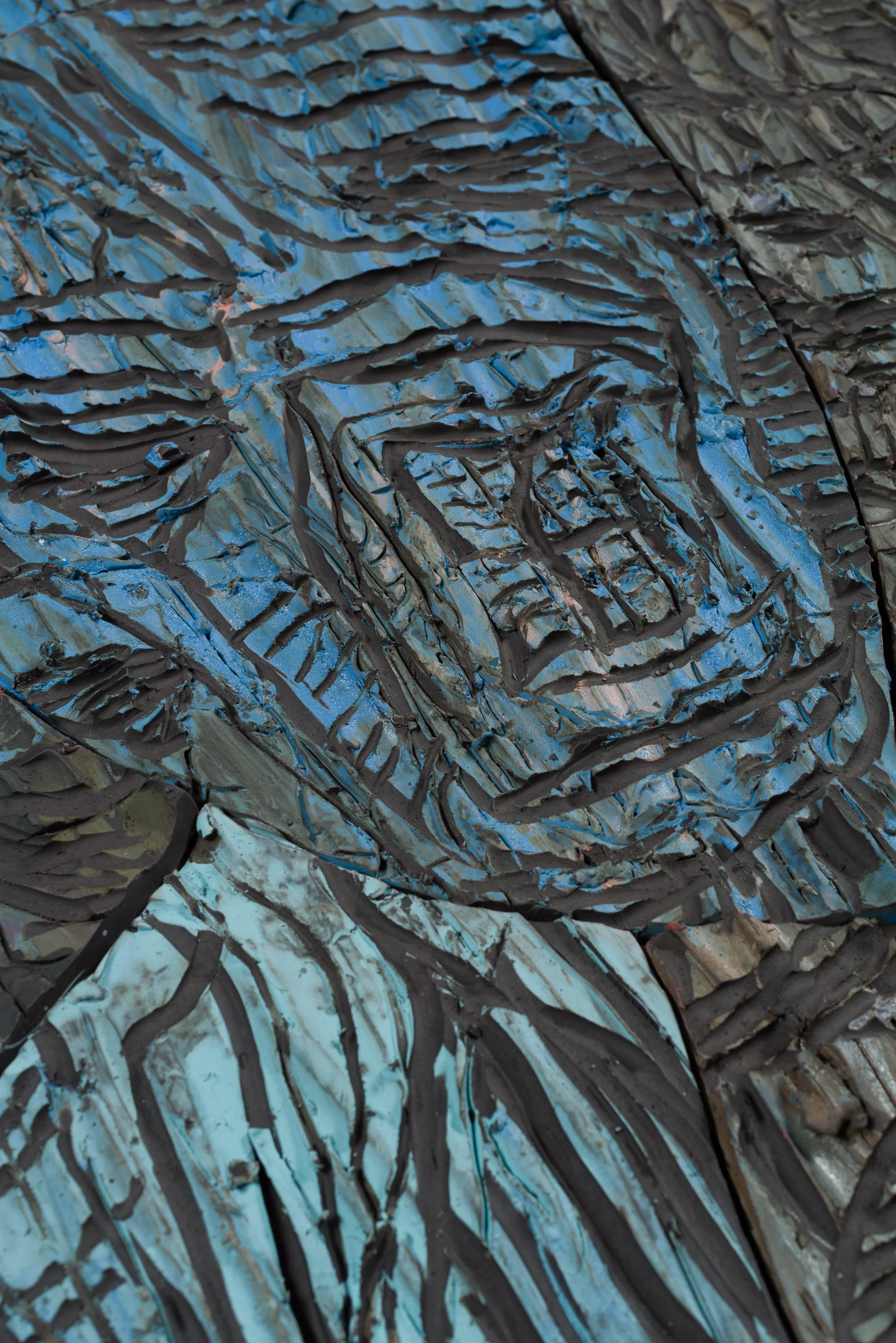 Fresque moyenne 5, céramique, 112 x 60 cm, 2025