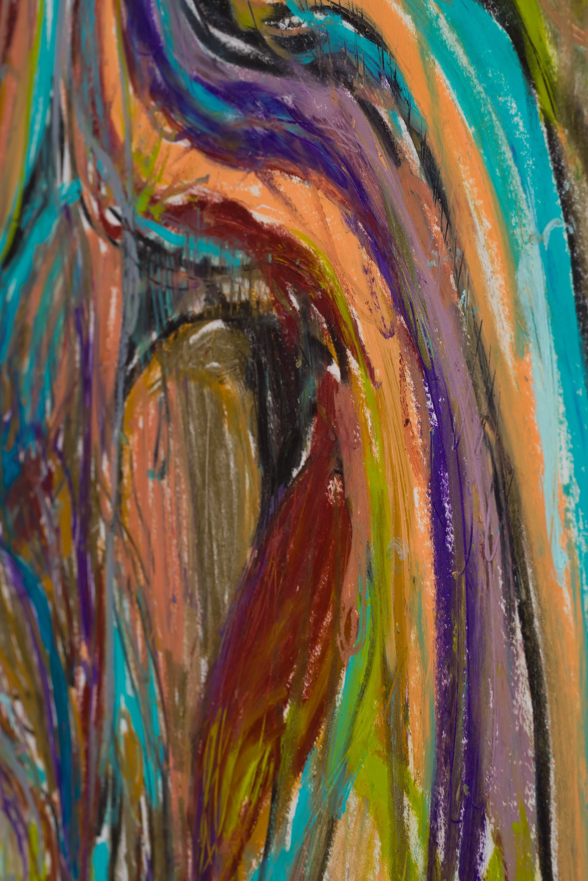Drawing 15, oil on paper, 76 x 56 cm, 2025