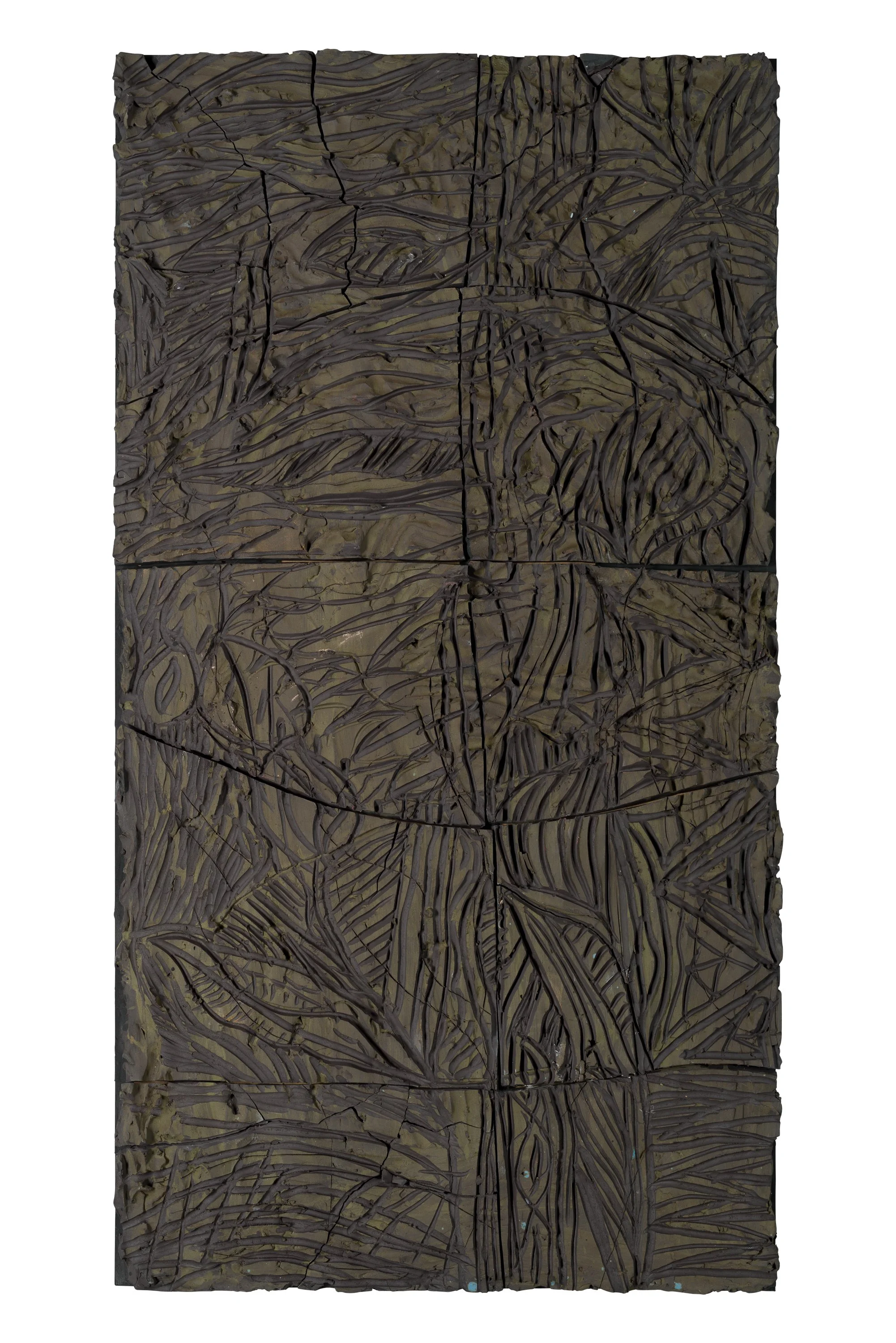Fresque moyenne 3, céramique, 111 x 60 cm, 2025