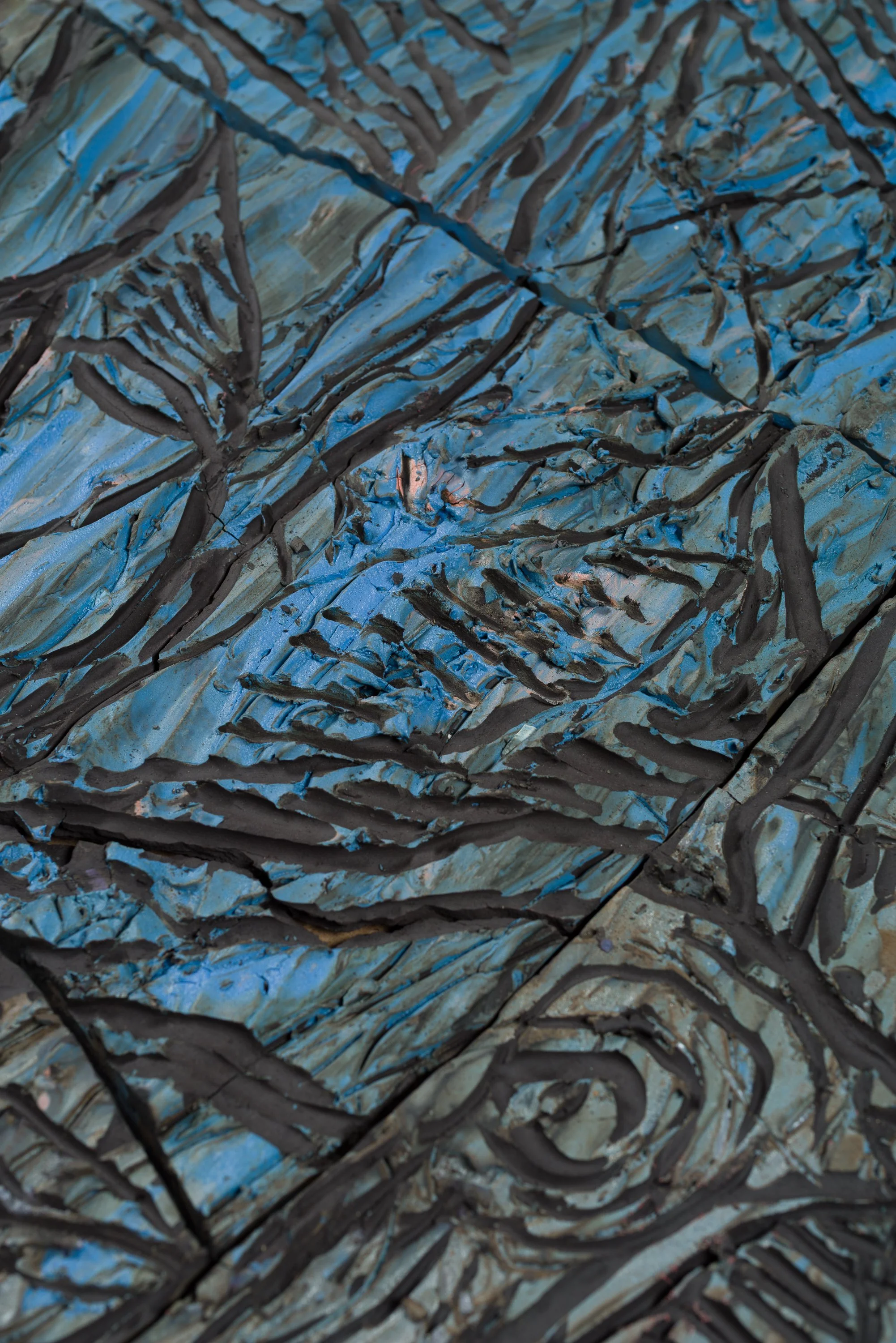 Fresque moyenne 5, céramique, 112 x 60 cm, 2025