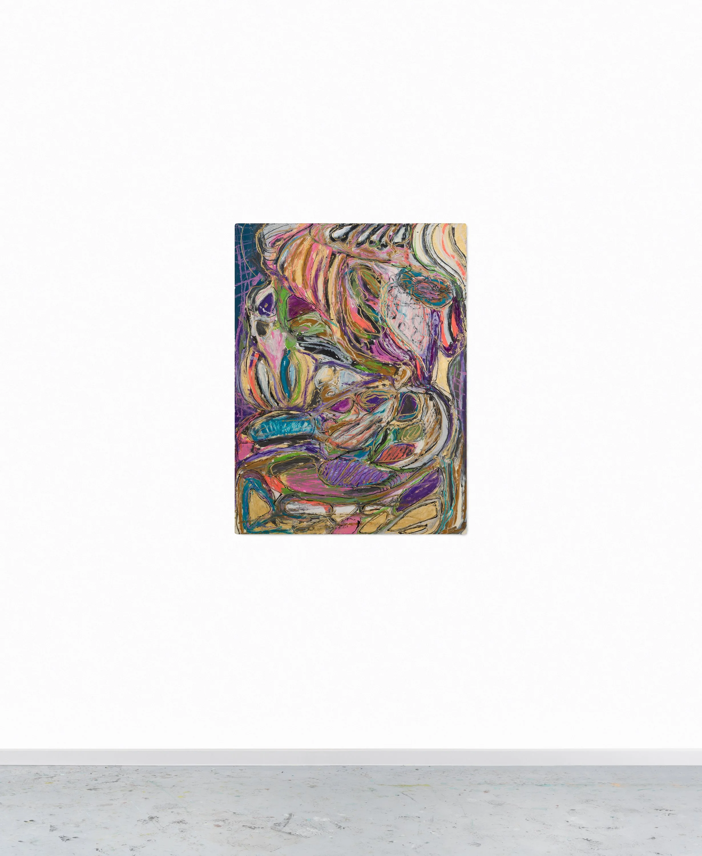 Drawing 16, oil on paper, 76 x 56 cm, 2025