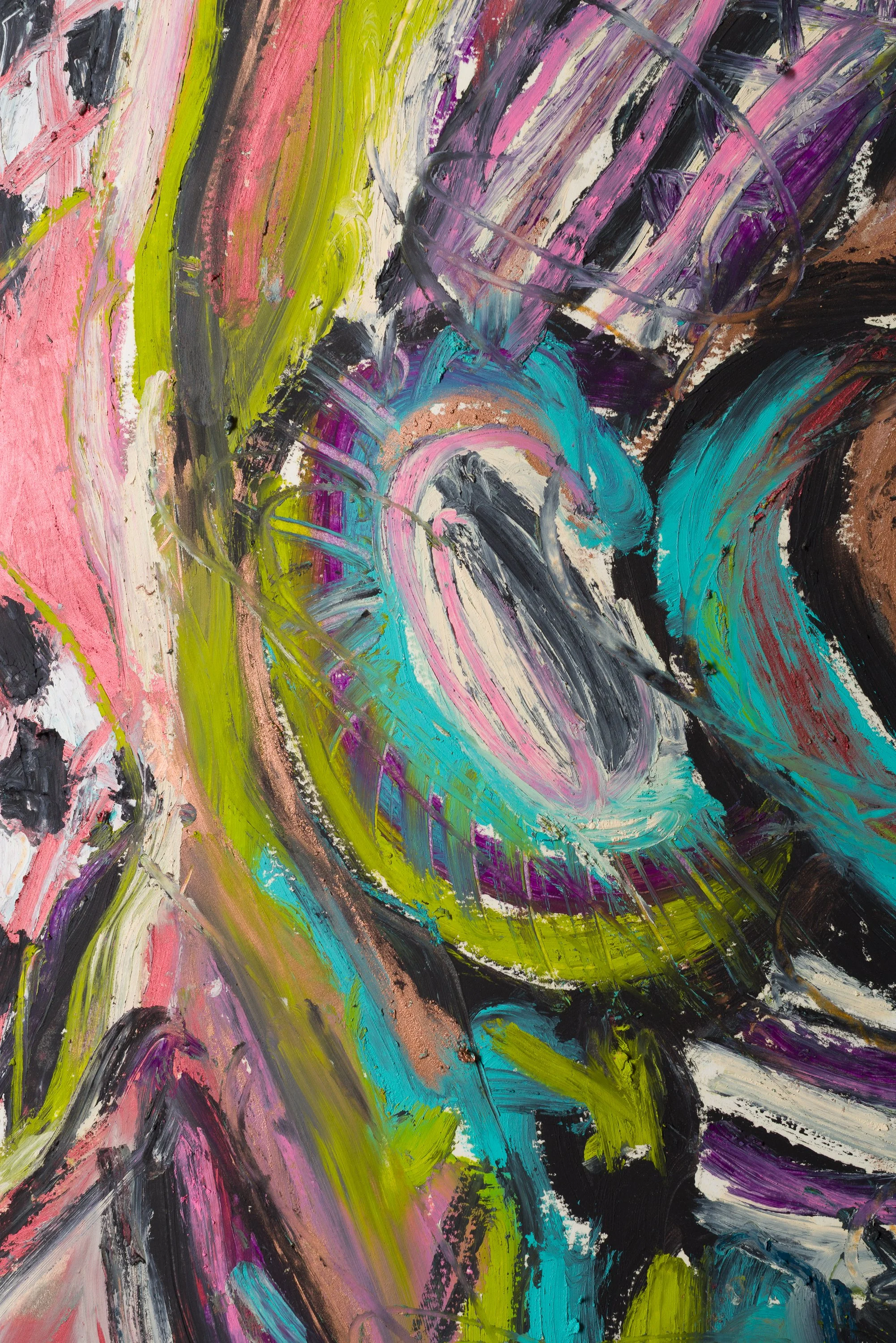 Drawing 17, oil on paper, 76 x 56 cm, 2025