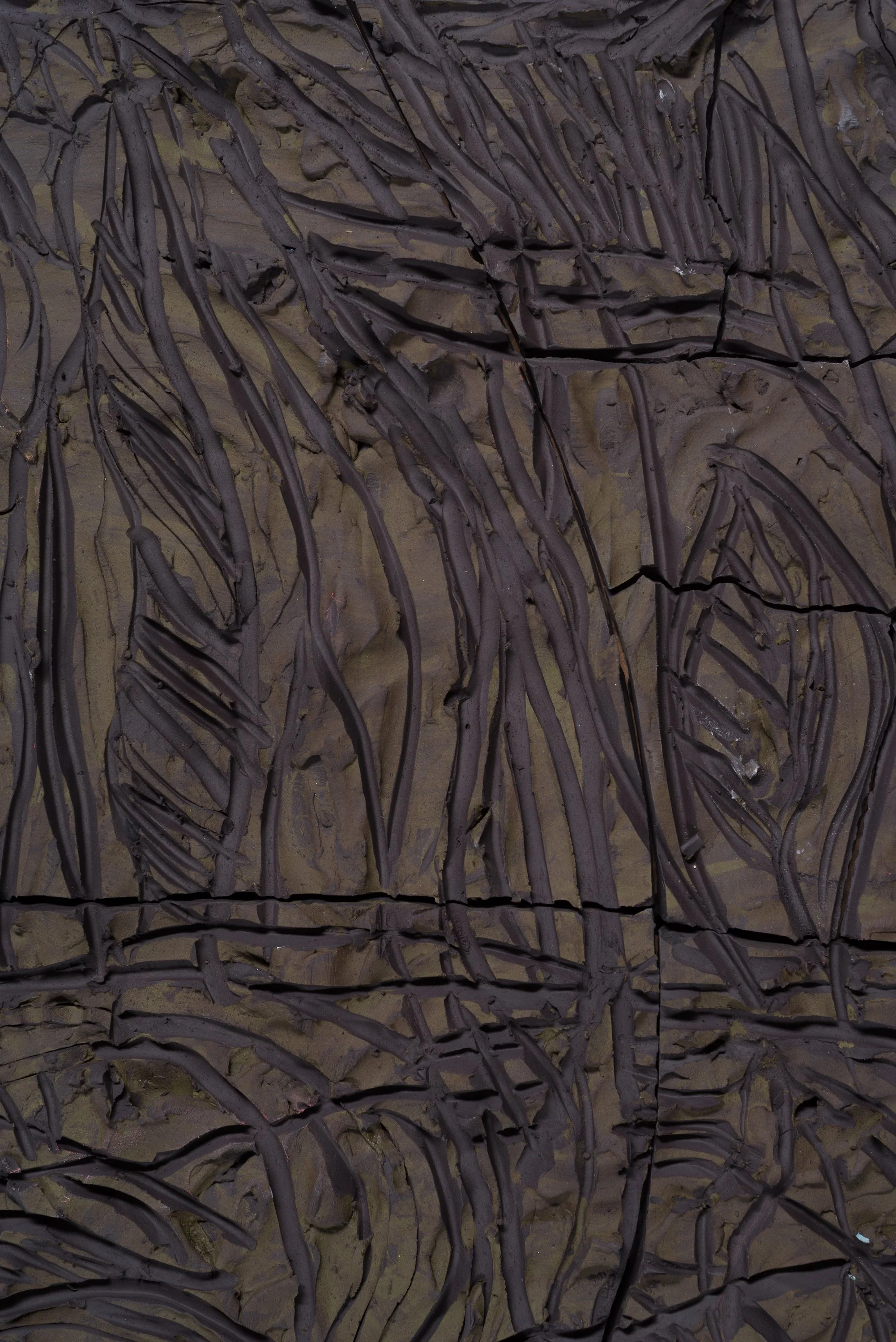 Fresque moyenne 3, céramique, 111 x 60 cm, 2025