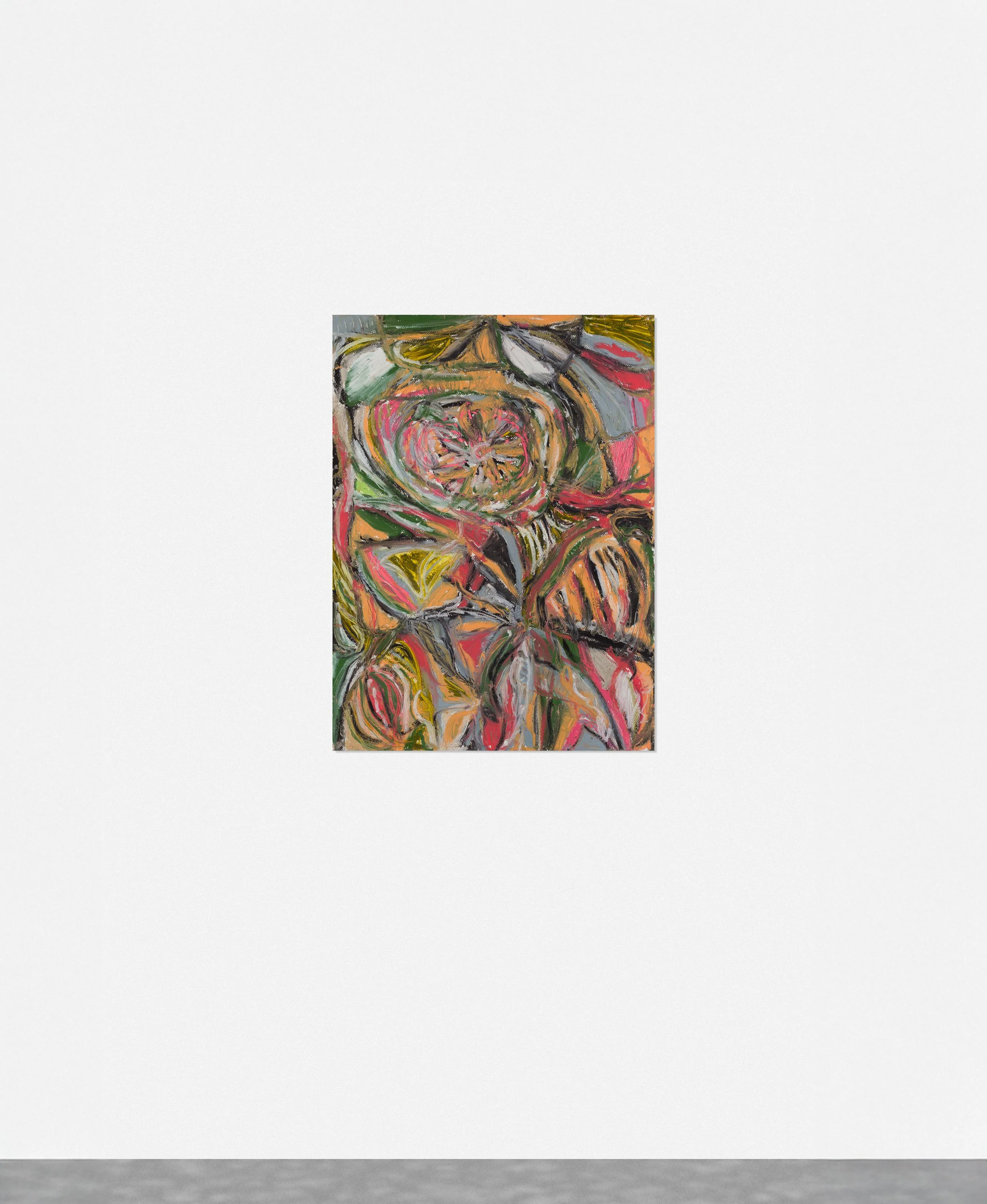 Drawing 4, oil on paper, 76 x 56 cm, 2025