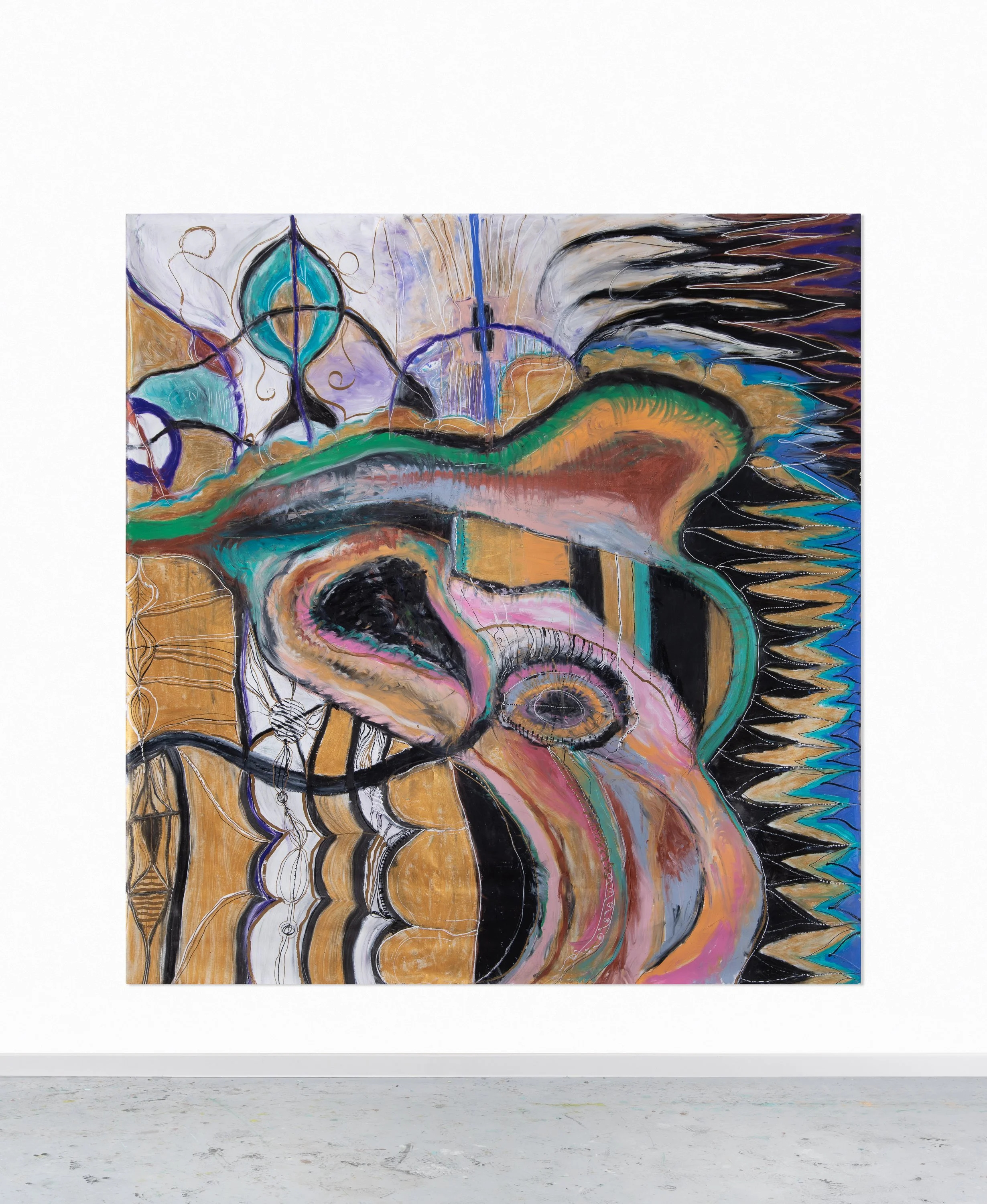 Untitled 5, oil on canvas, 230 x 224 cm, april 2025
