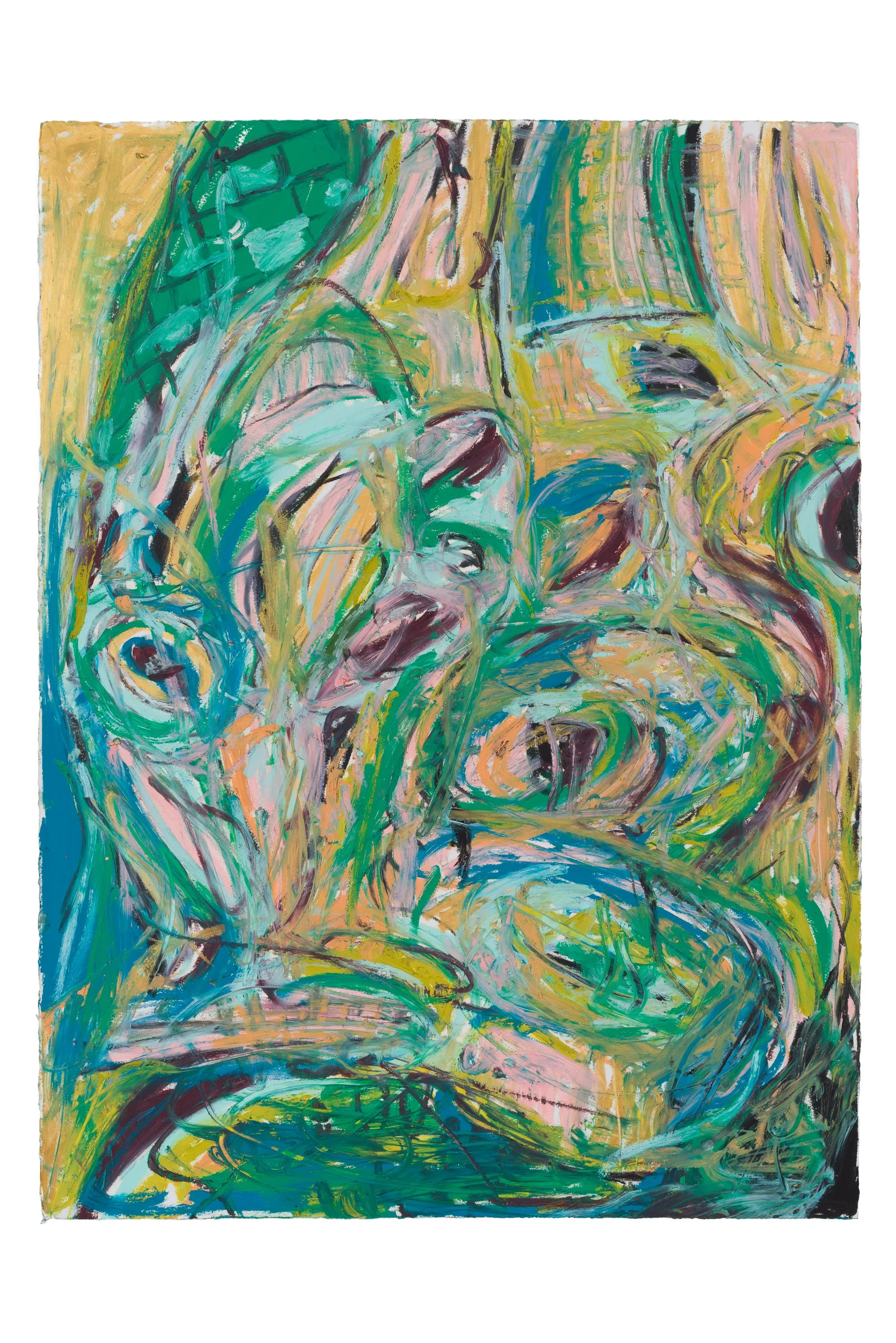 Drawing 16, oil on paper, 76 x 56 cm, 2025