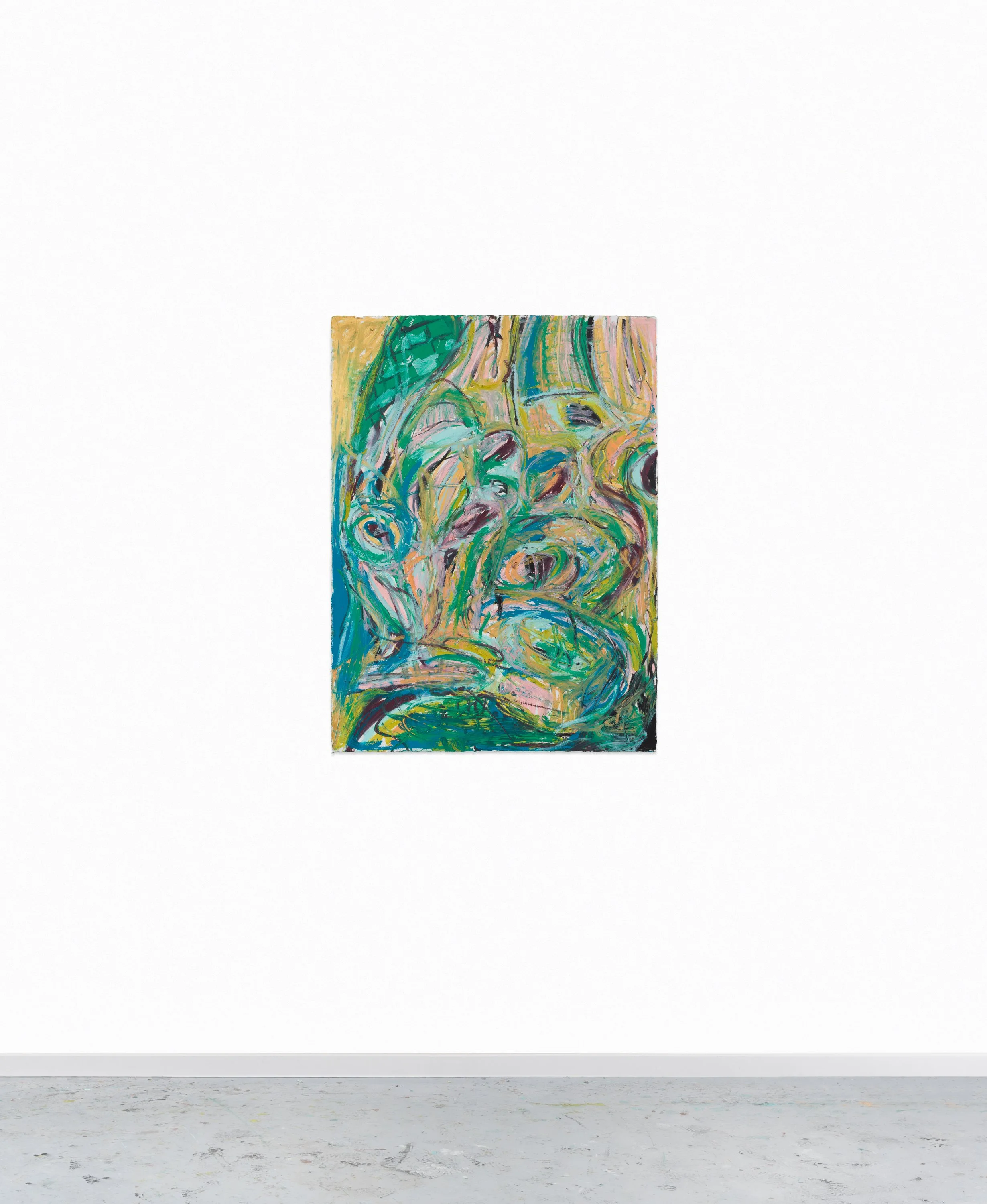 Drawing 16, oil on paper, 76 x 56 cm, 2025