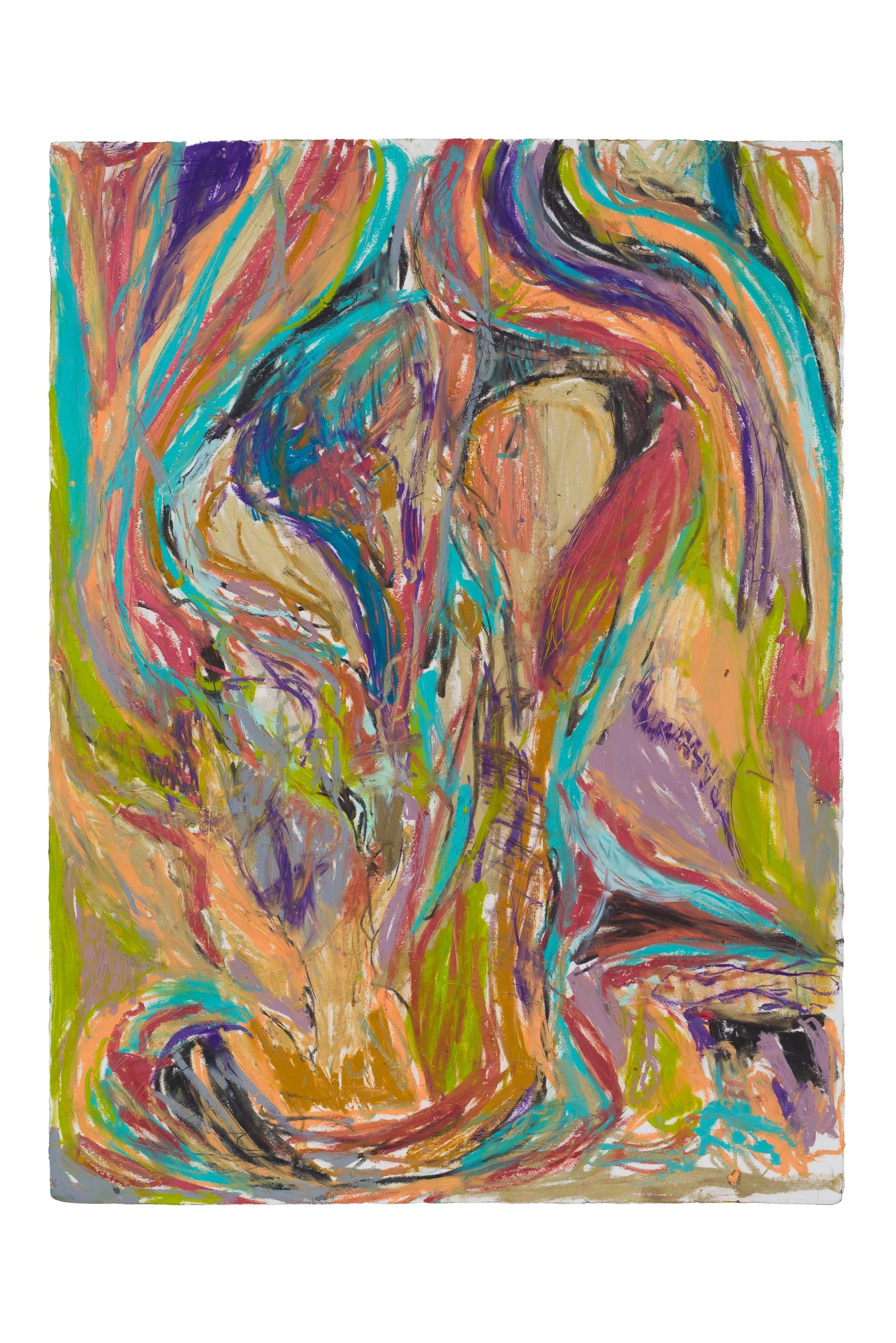 Drawing 15, oil on paper, 76 x 56 cm, 2025