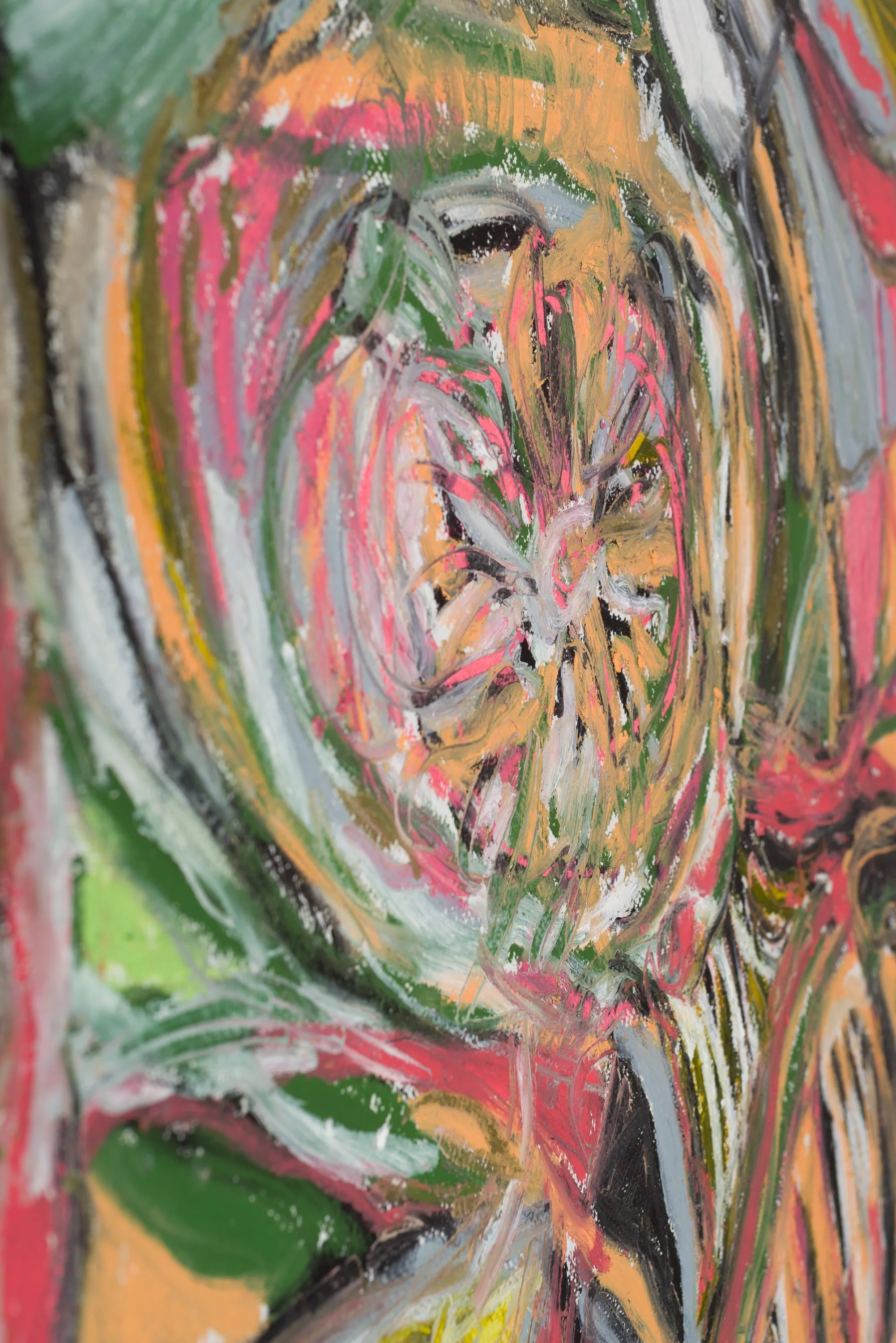 Drawing 4, oil on paper, 76 x 56 cm, 2025