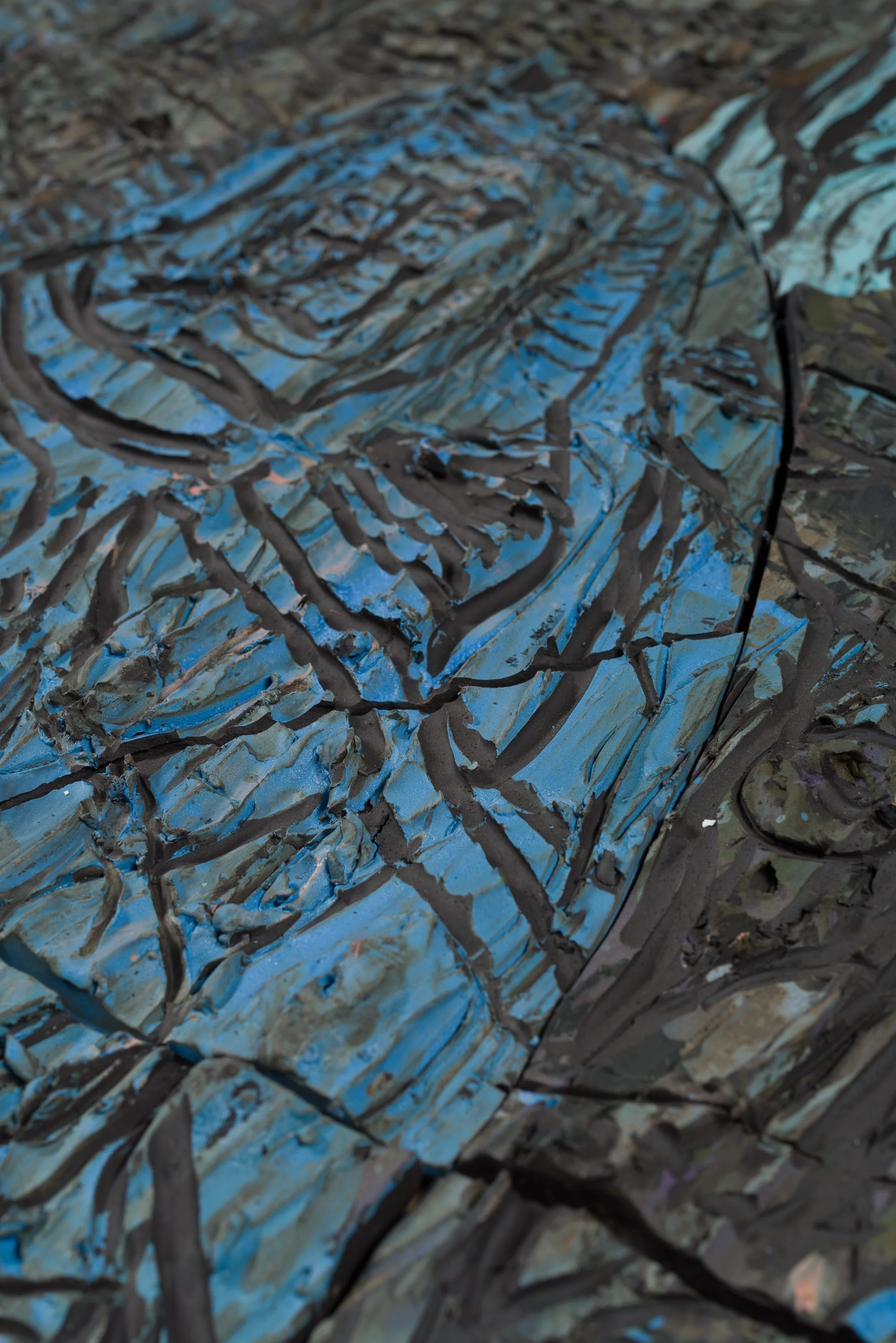 Fresque moyenne 5, céramique, 112 x 60 cm, 2025