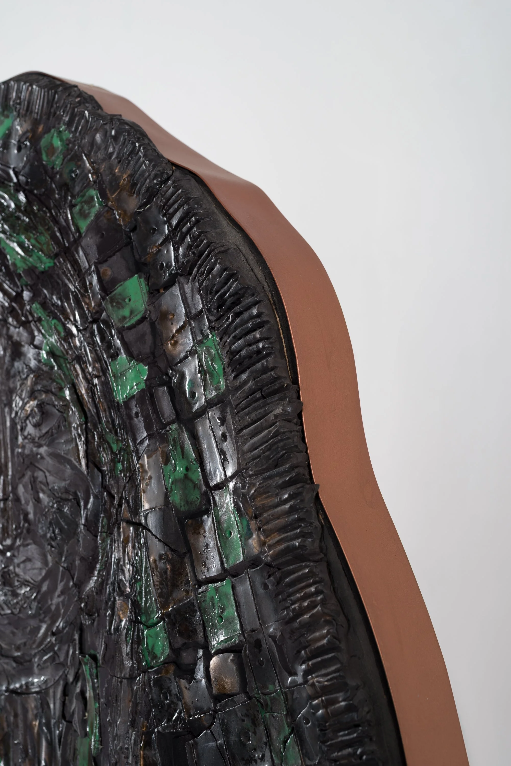 Sculpture 2, ceramic, metal structure, 2024