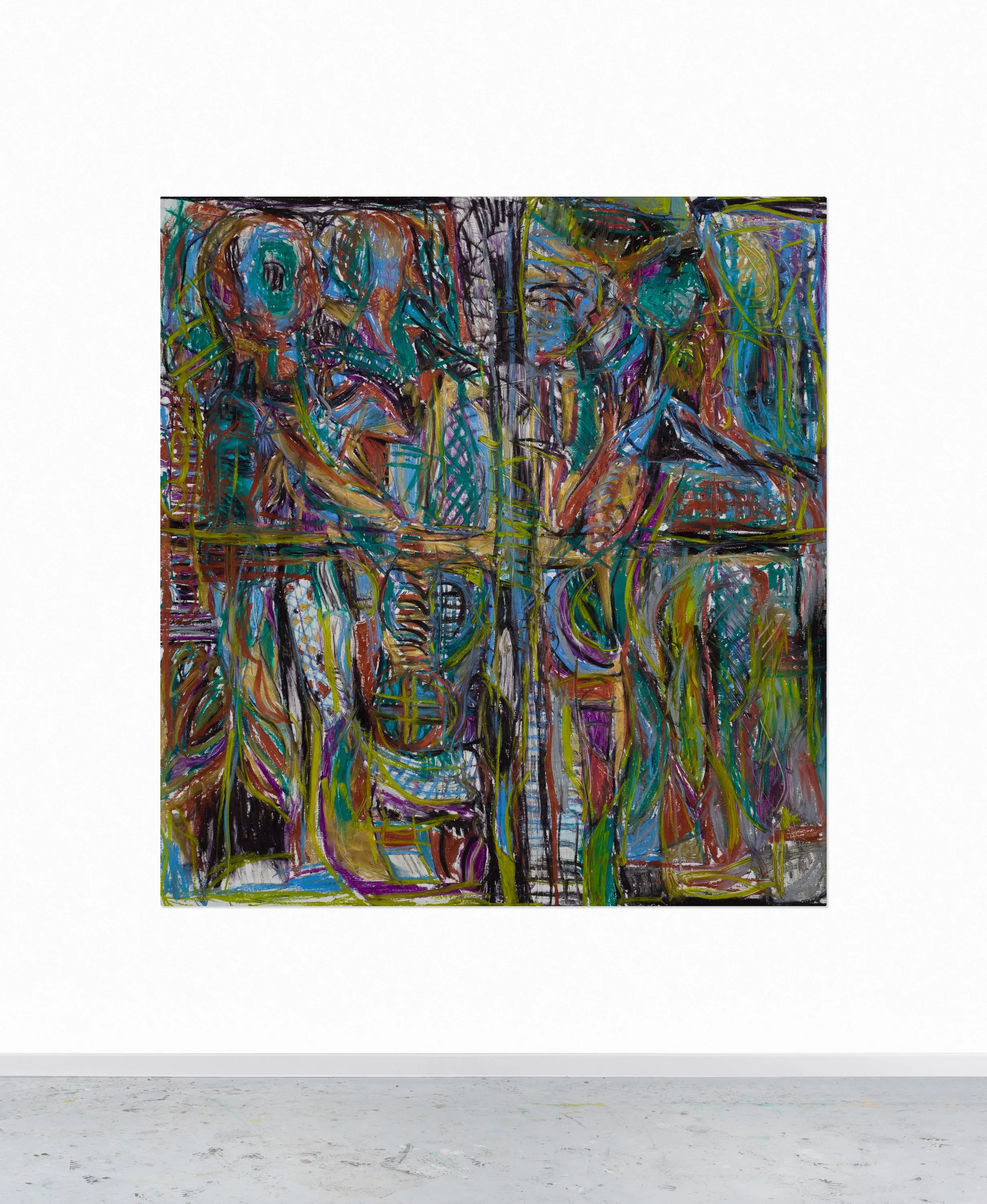 Untitled 2, oil on canvas, 186 x 187 cm, jan 2025