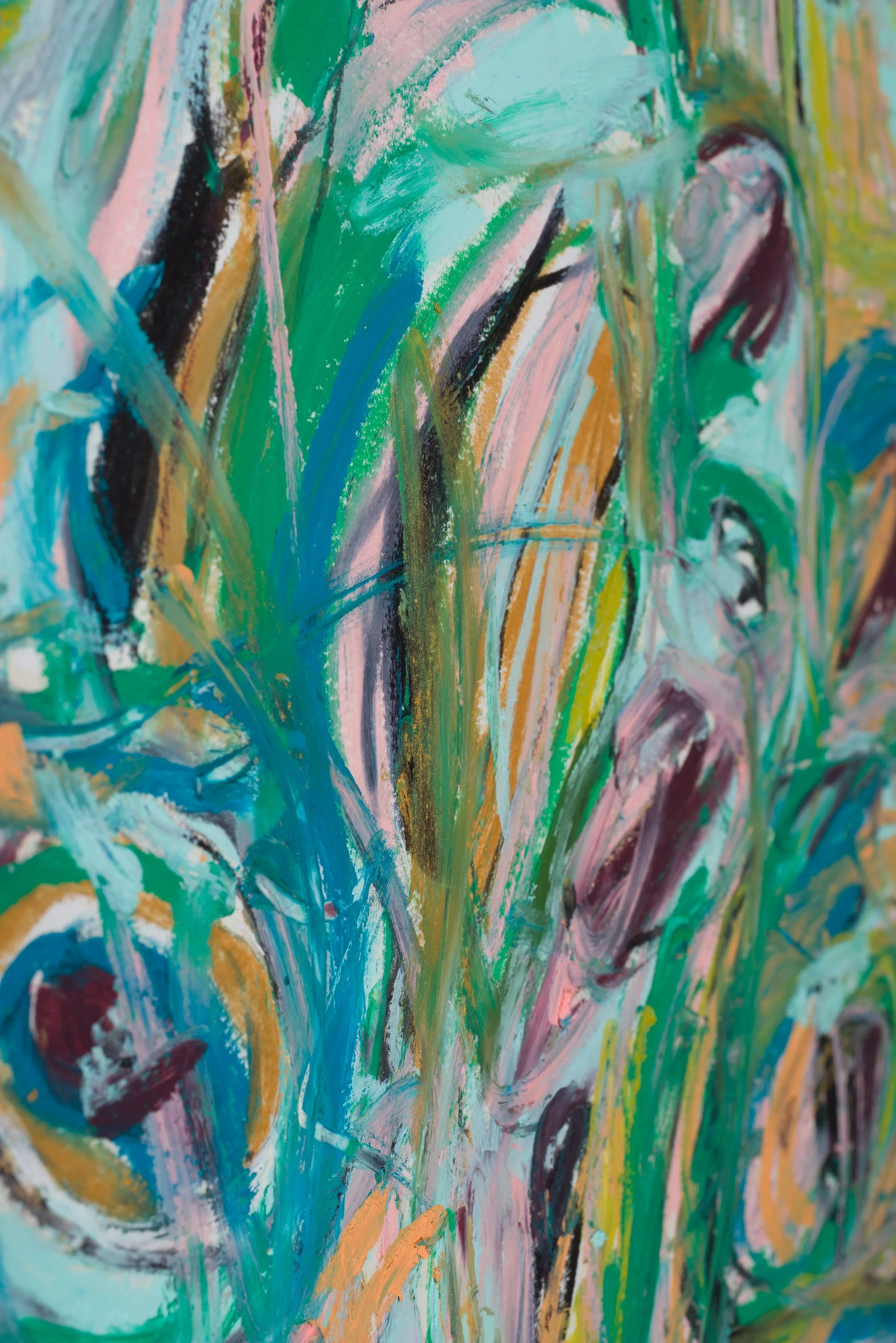 Drawing 16, oil on paper, 76 x 56 cm, 2025