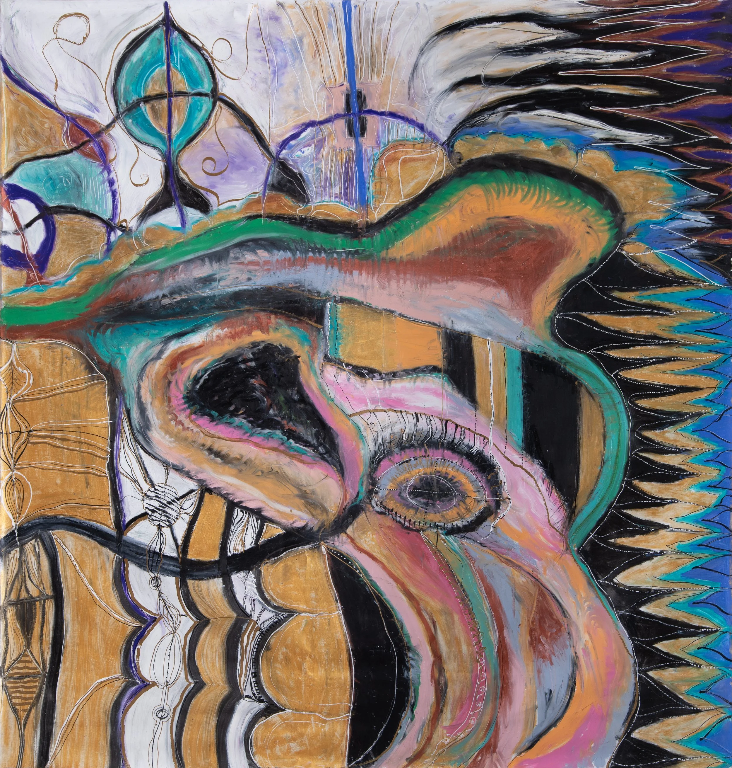 Untitled 5, oil on canvas, 230 x 224 cm, april 2025
