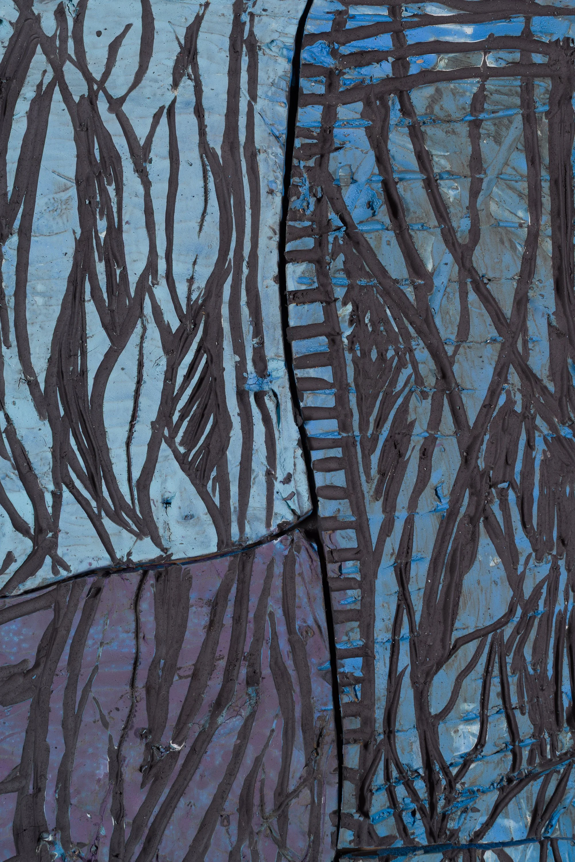 Fresque moyenne 6, céramique, 112 x 60 cm, 2025