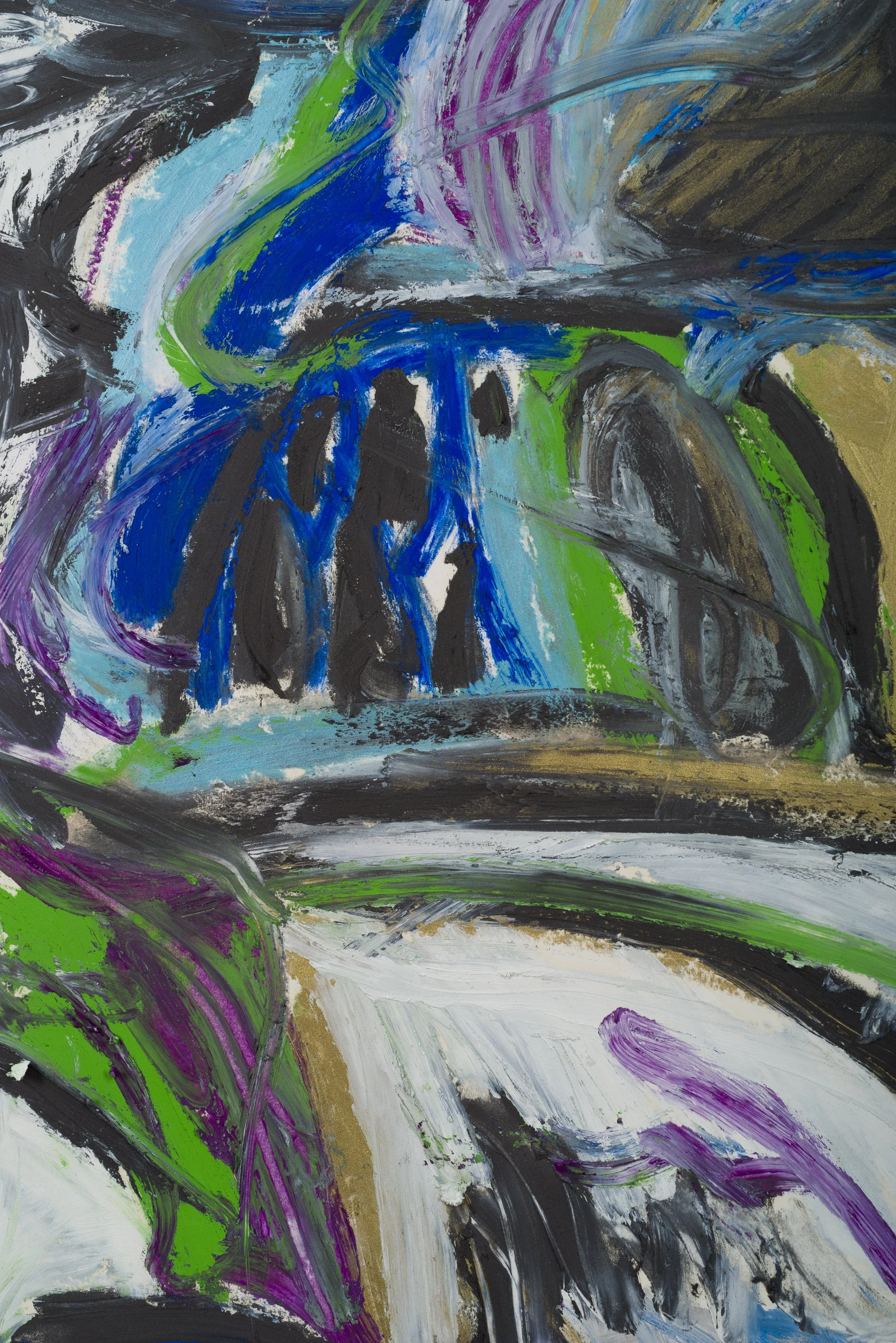 Drawing 14, oil on paper, 76 x 56 cm, 2025
