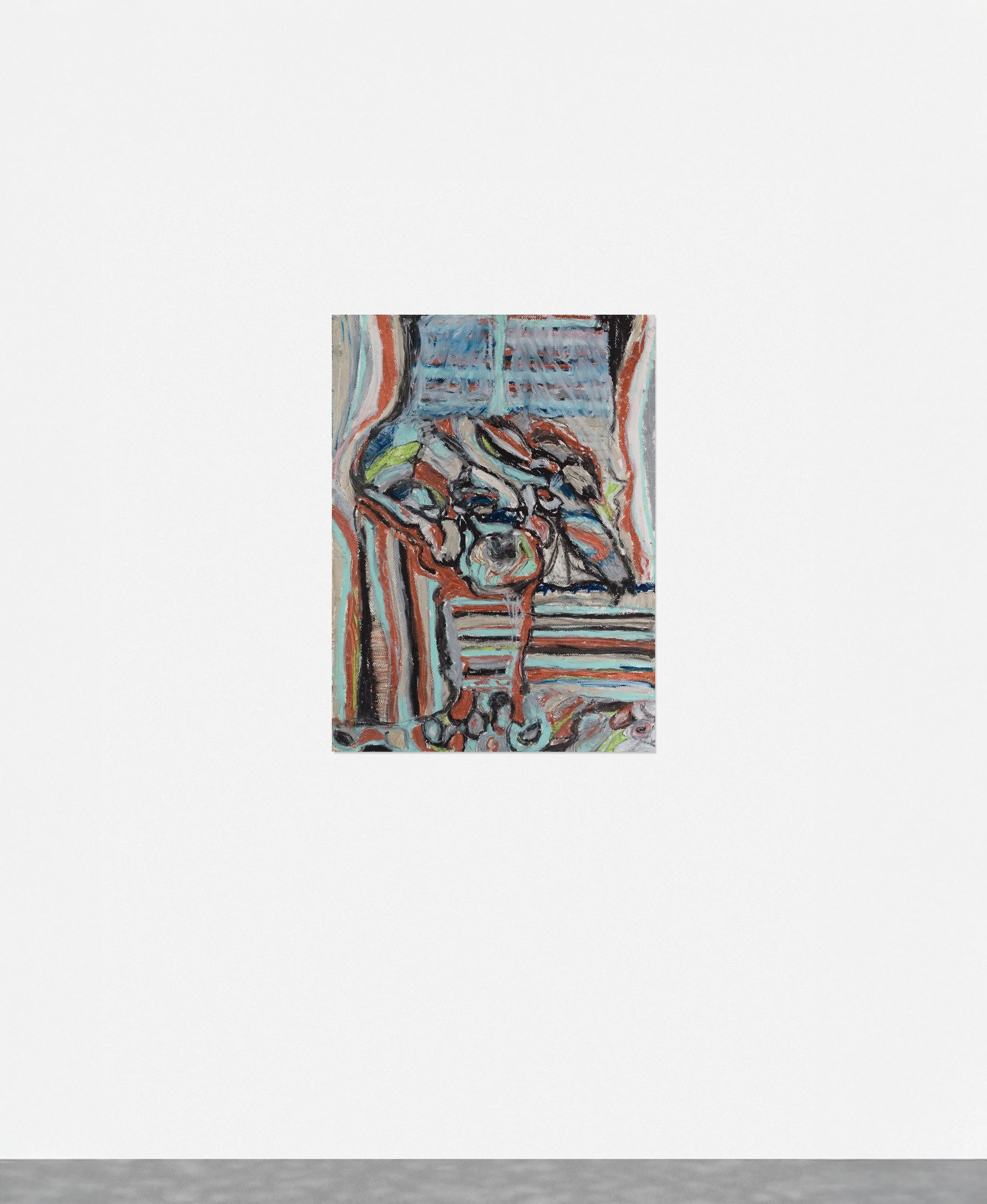 Drawing 12, oil and acrylic on paper, 76 x 56 cm, 2025